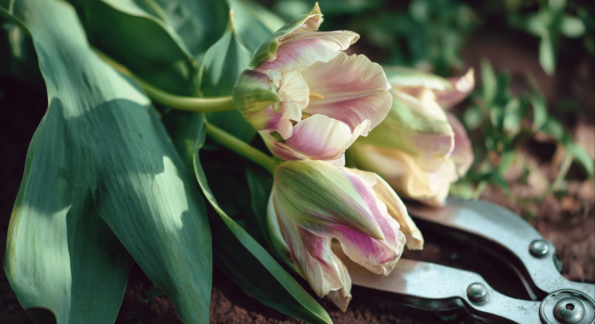 deadhead the flower but leave the leaves