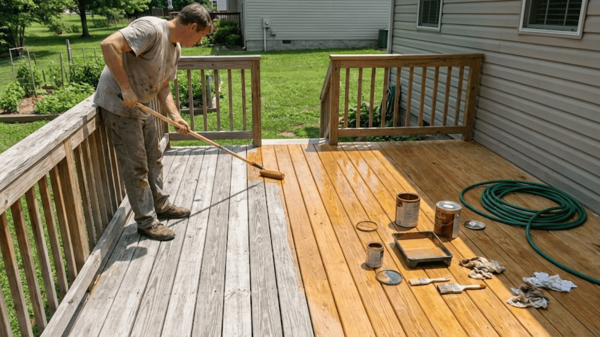 deck building sealing staining weather protection