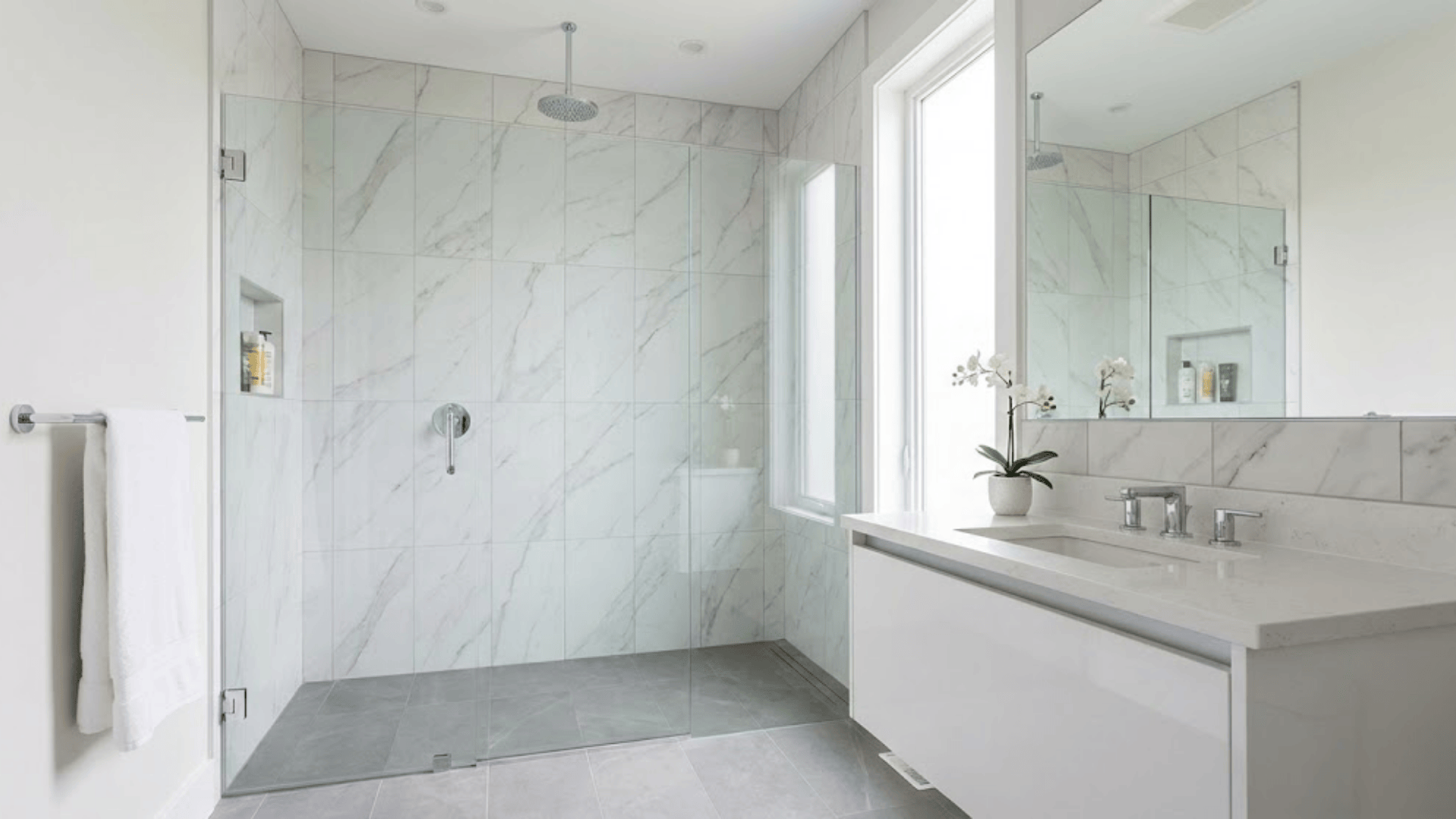 extend tile to the ceiling