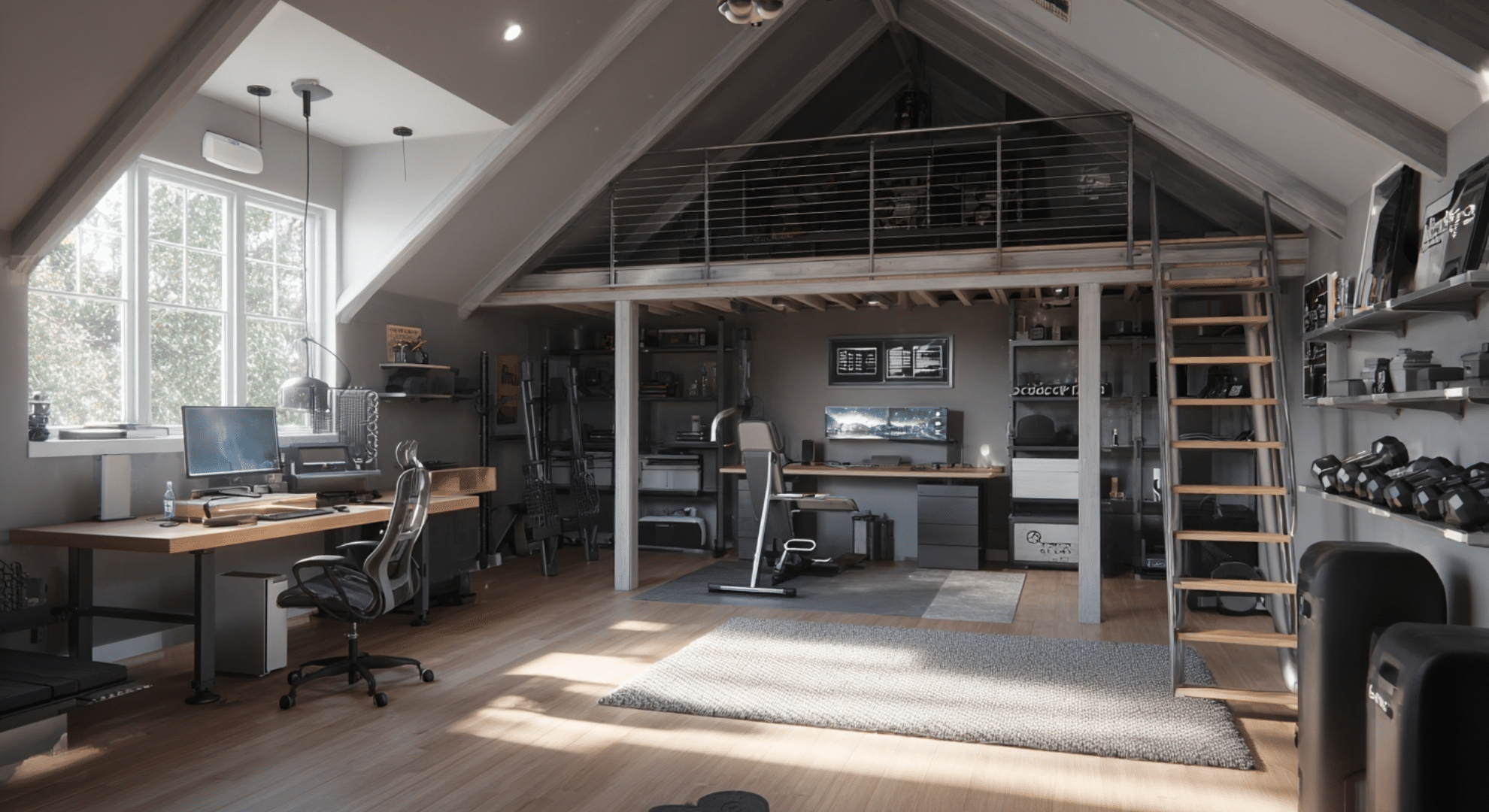 flexible or multi use loft spaces
