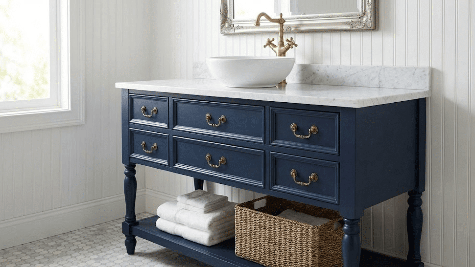 furniture style vanities for a boutique feel