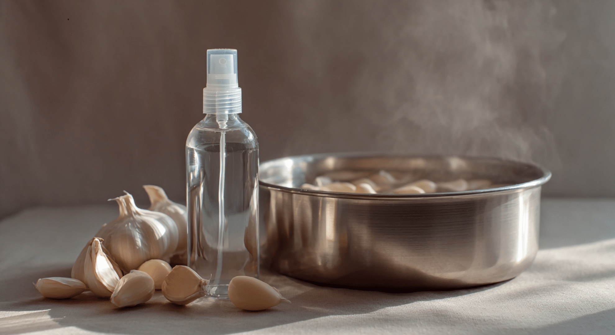 garlic water spray