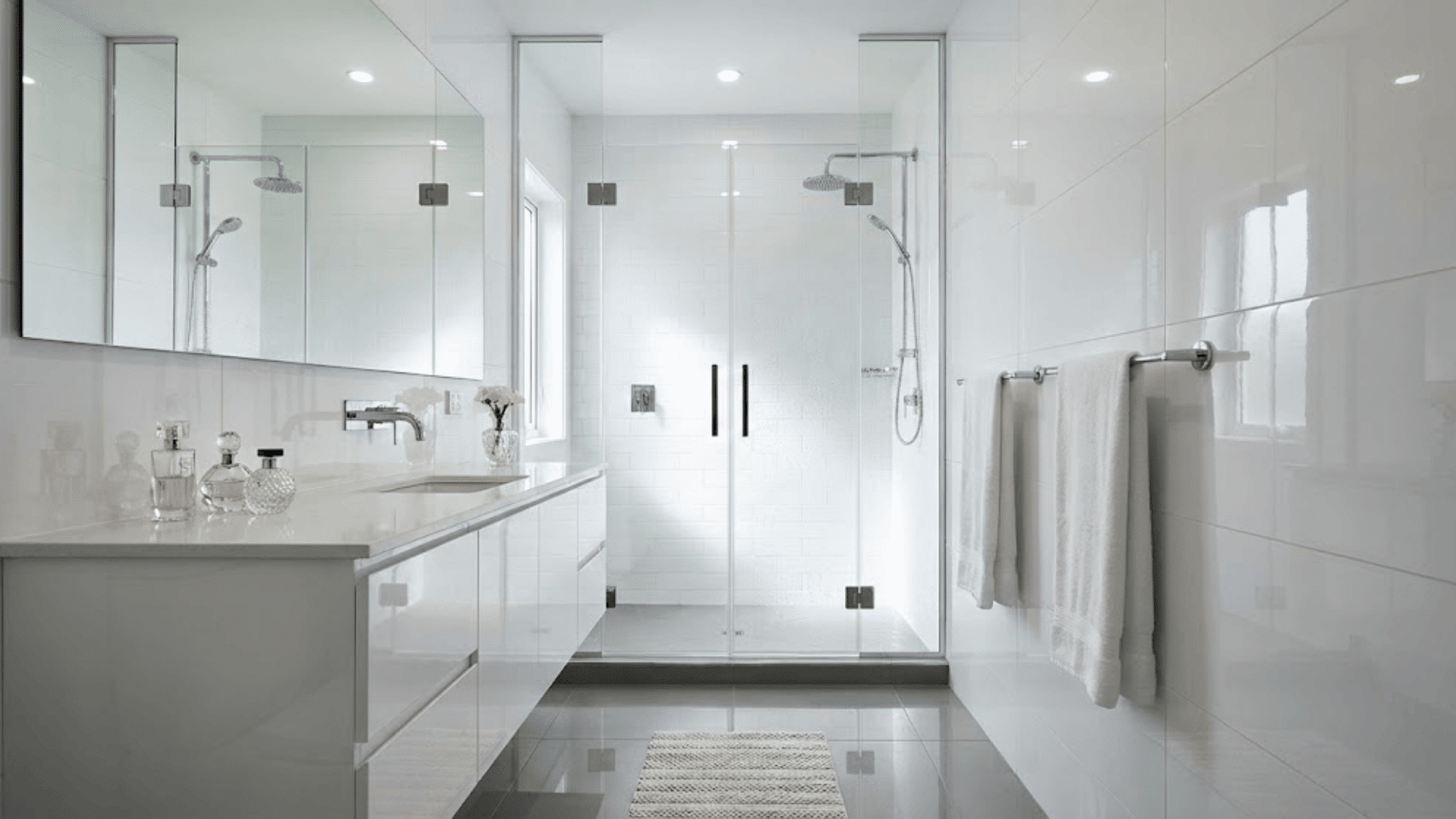 glossy or reflective finishes