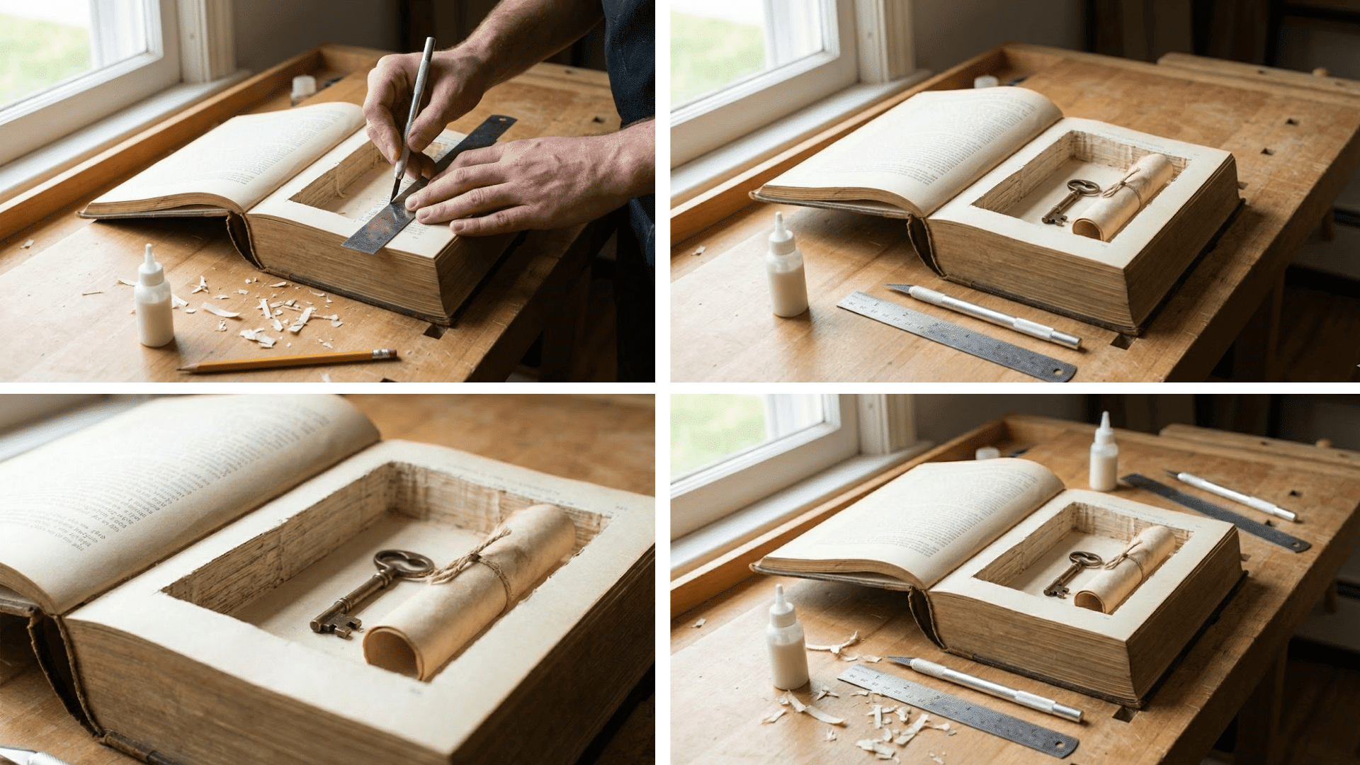 hollow book secret compartments