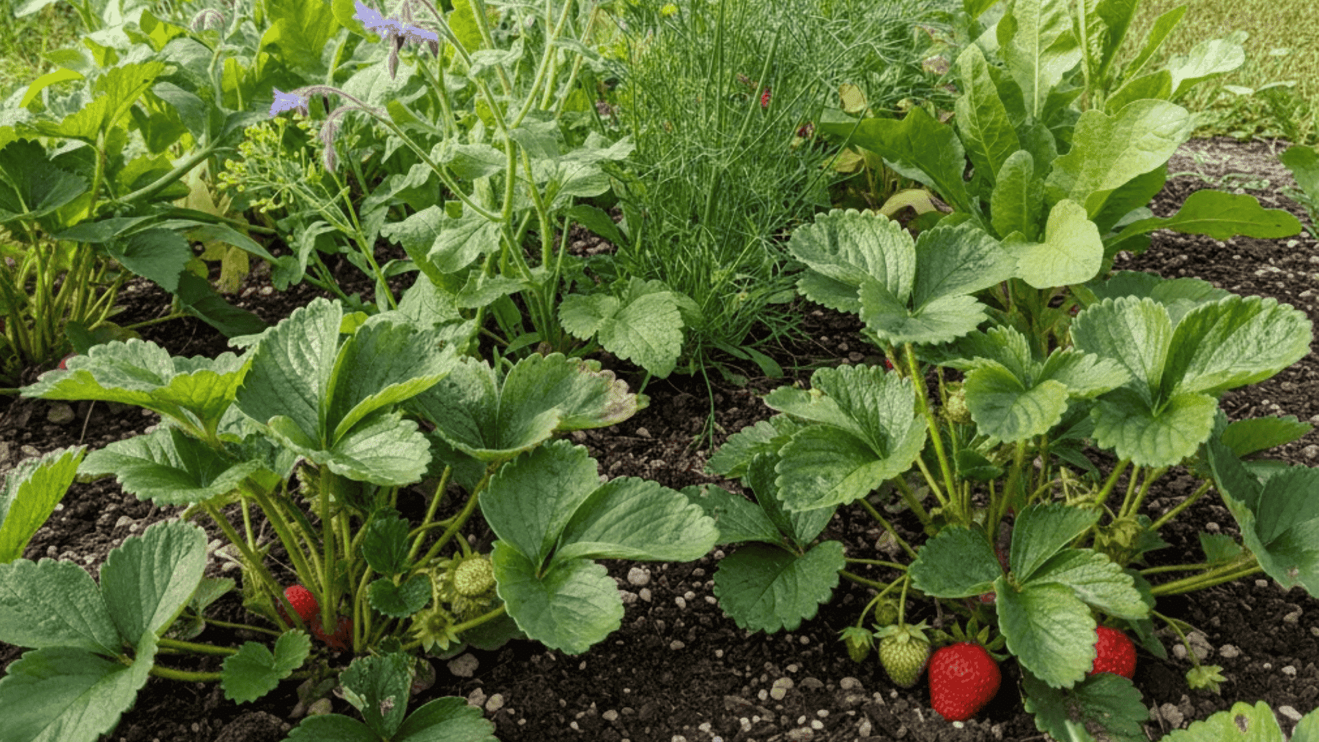 how companion planting helps strawberries in real gardens