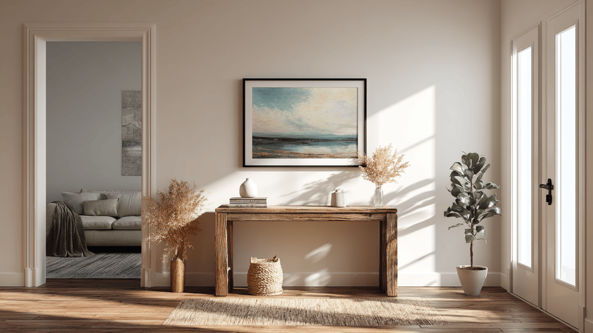 how high to hang pictures above furniture