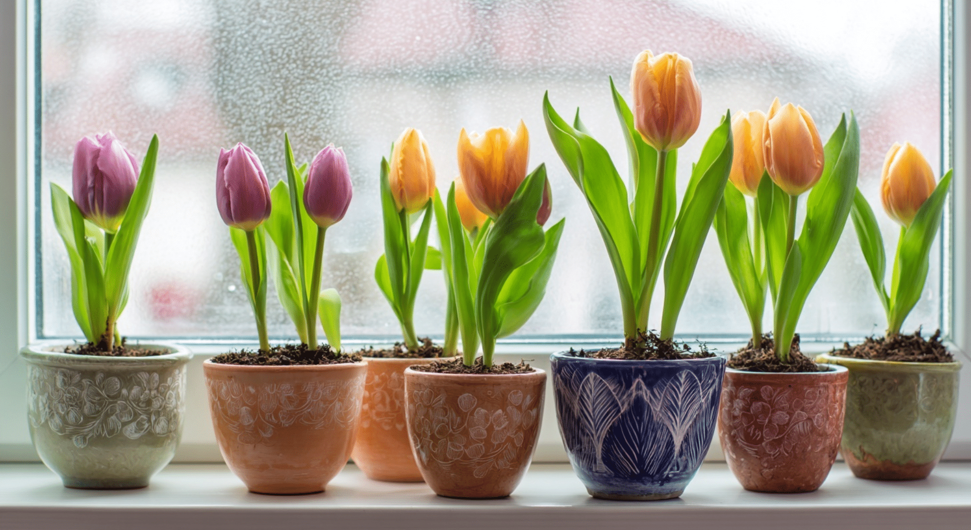 how long potted tulips usually last indoors