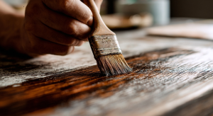 how to paint over stained wood the right way
