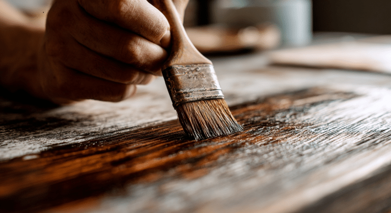 how to paint over stained wood the right way