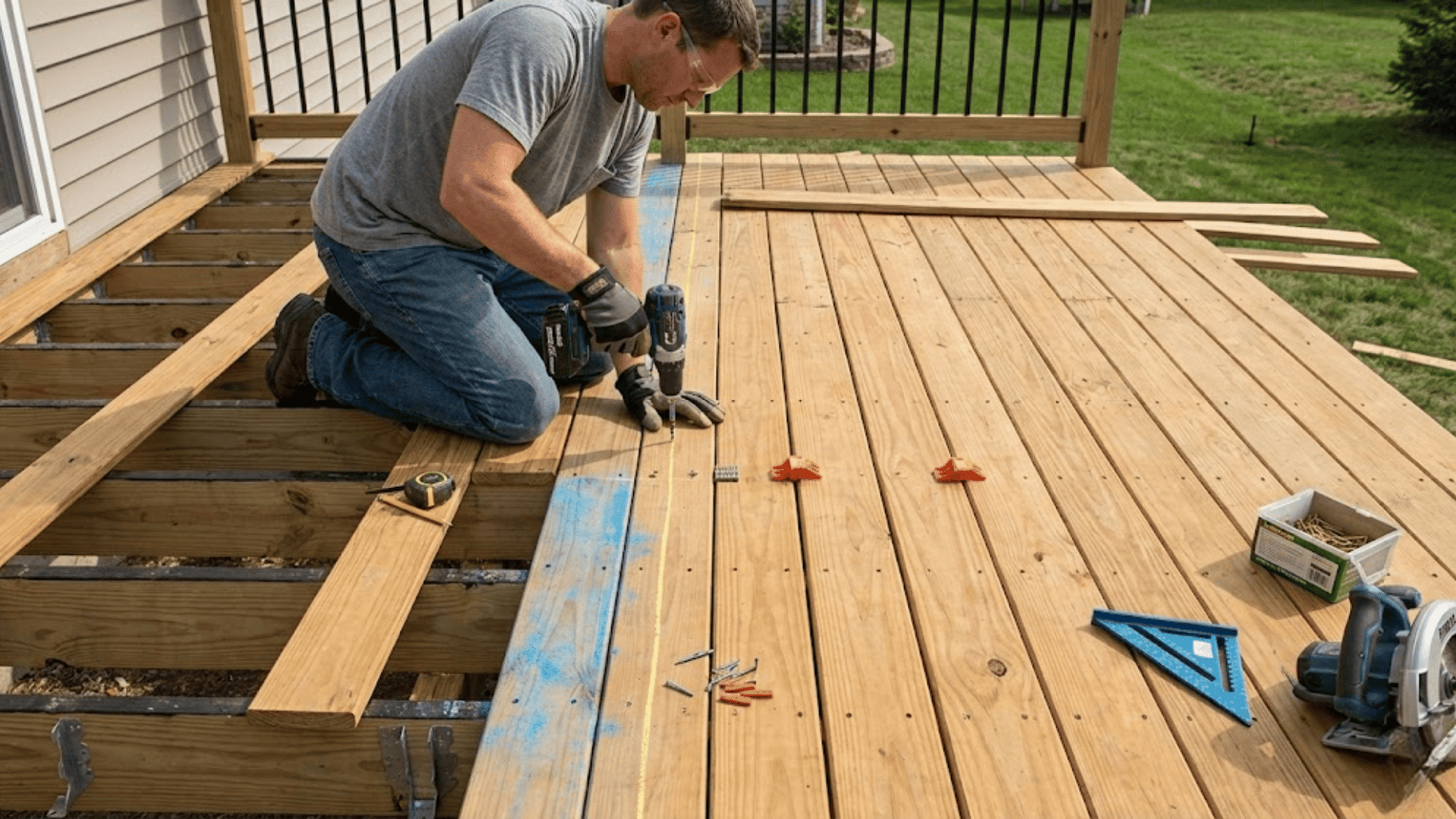 installing decking boards