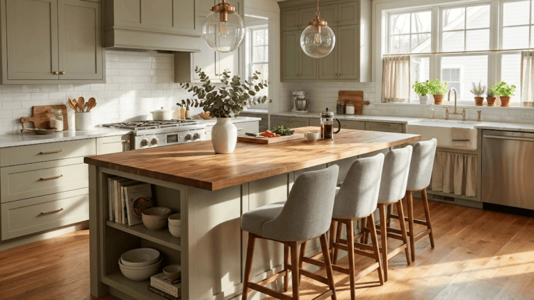 kitchen island dimensions size spacing layout guide
