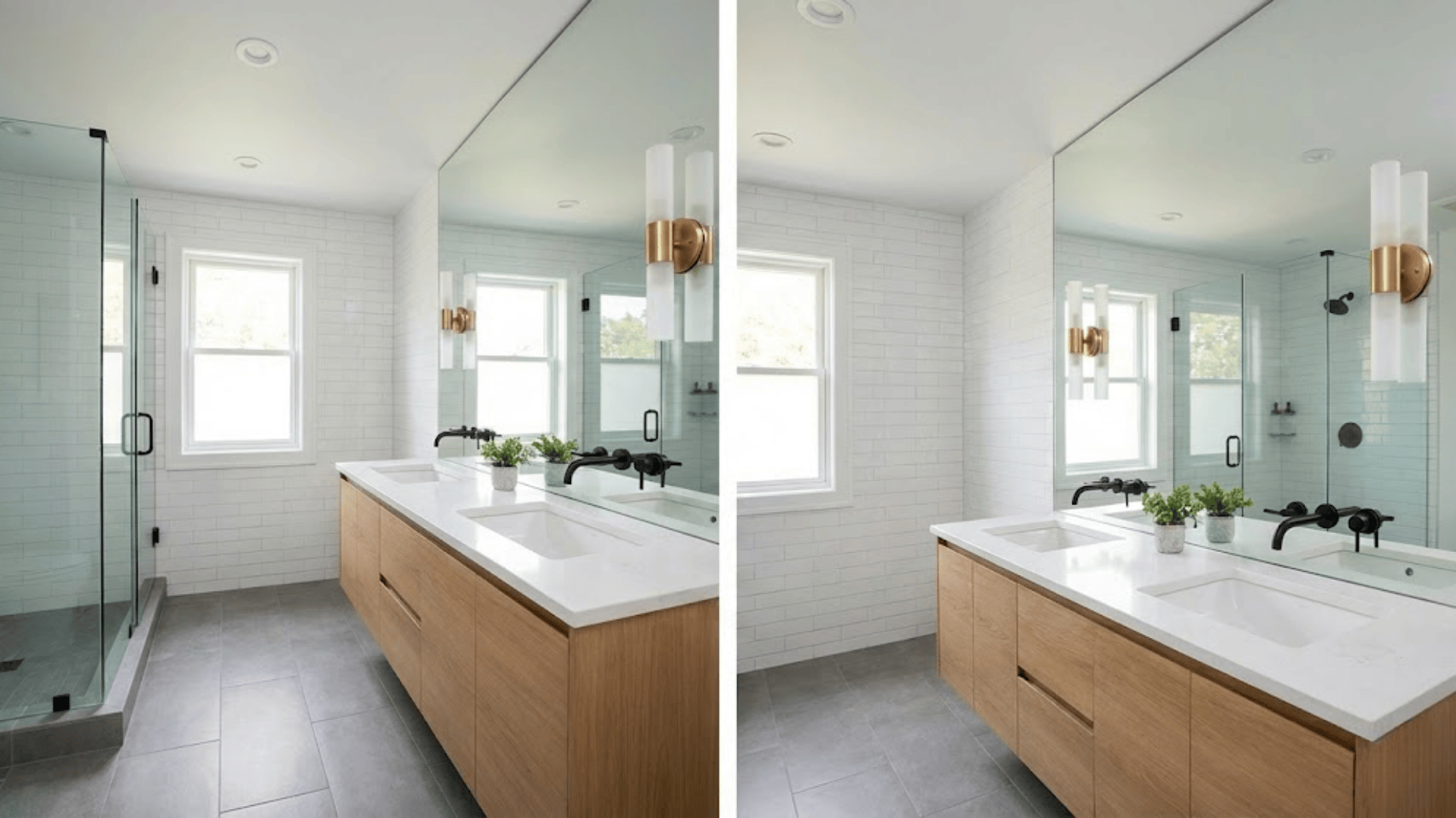 large mirror or full wall mirror