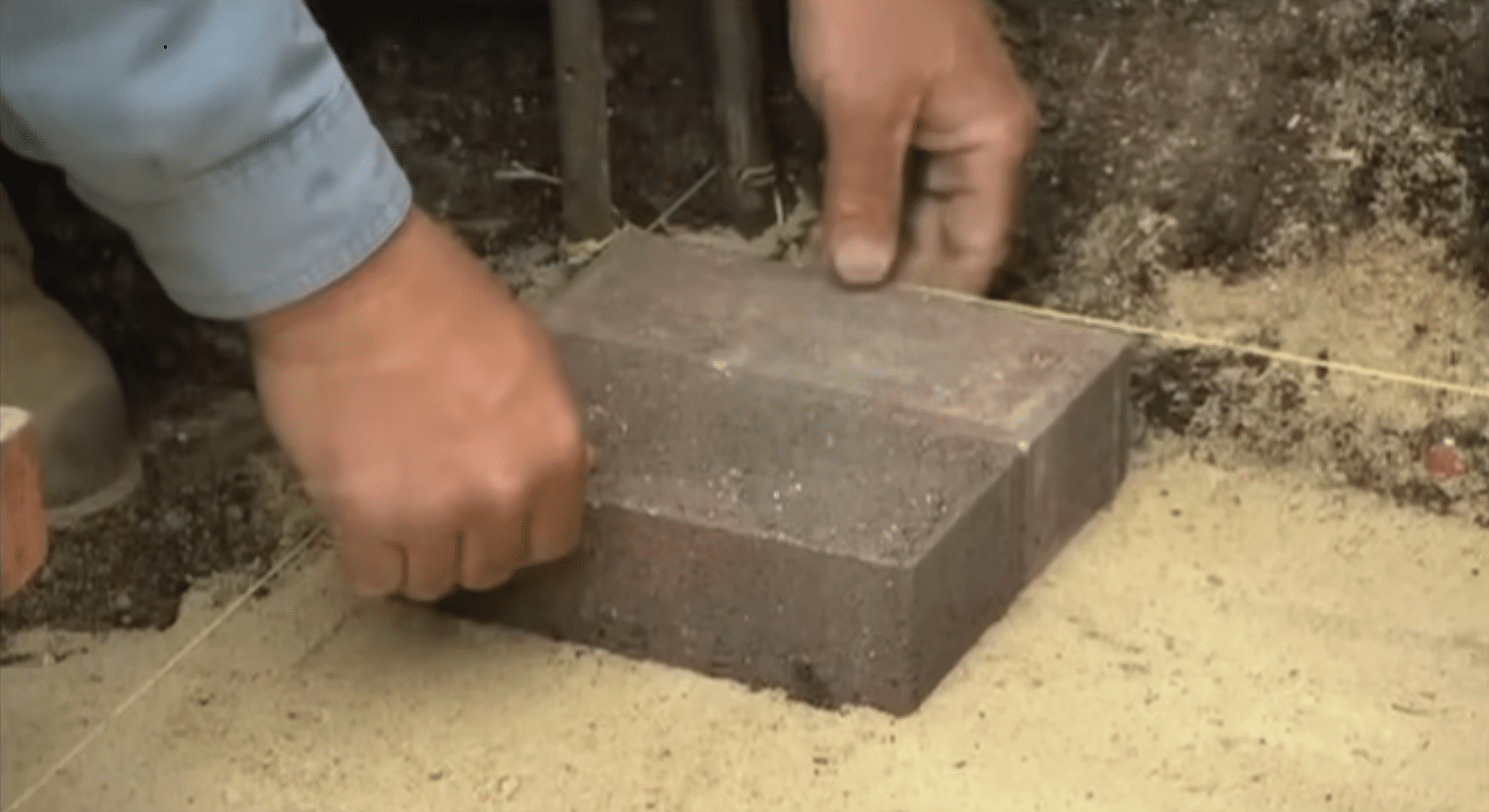 lay the pavers in place