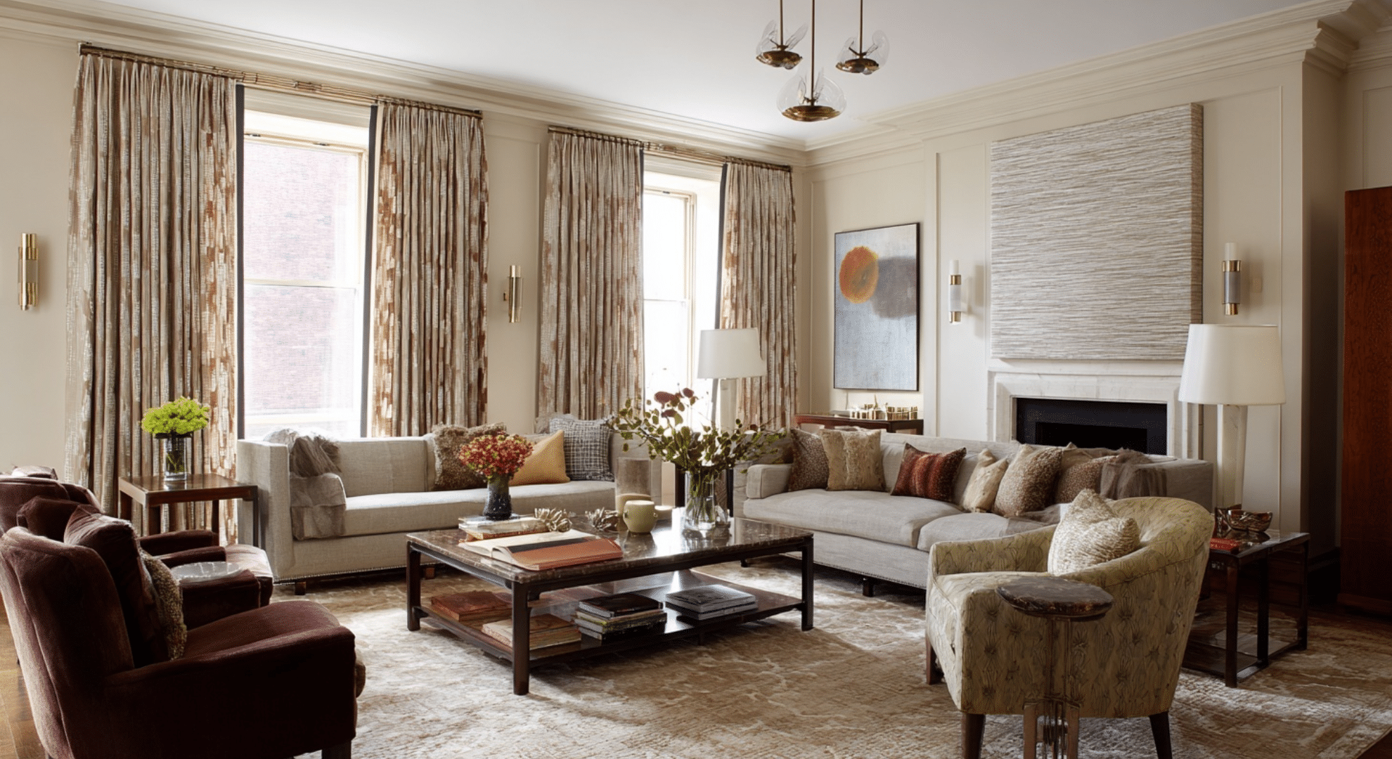 layered textures using wool linen and cotton