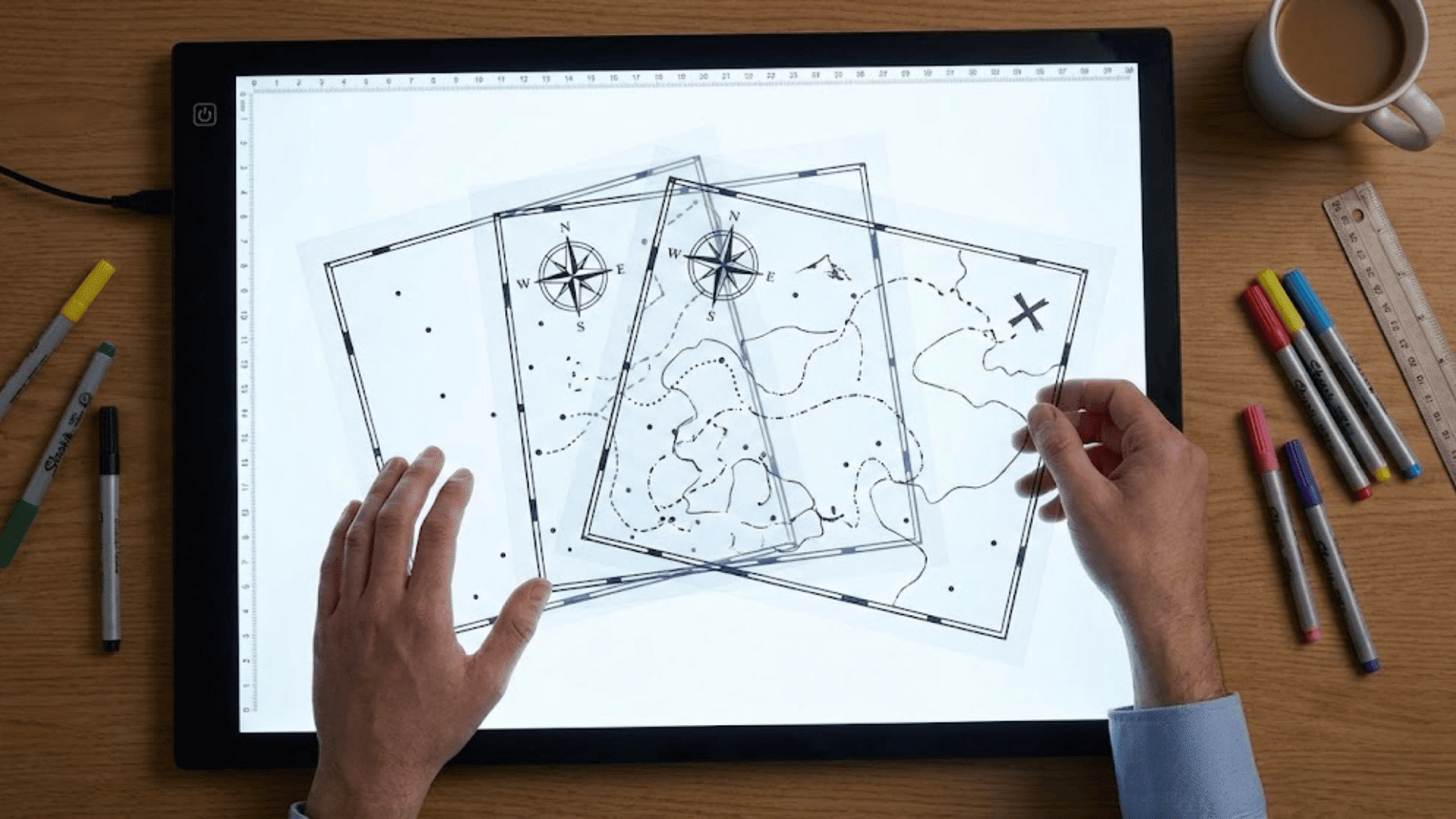 layered transparency overlays