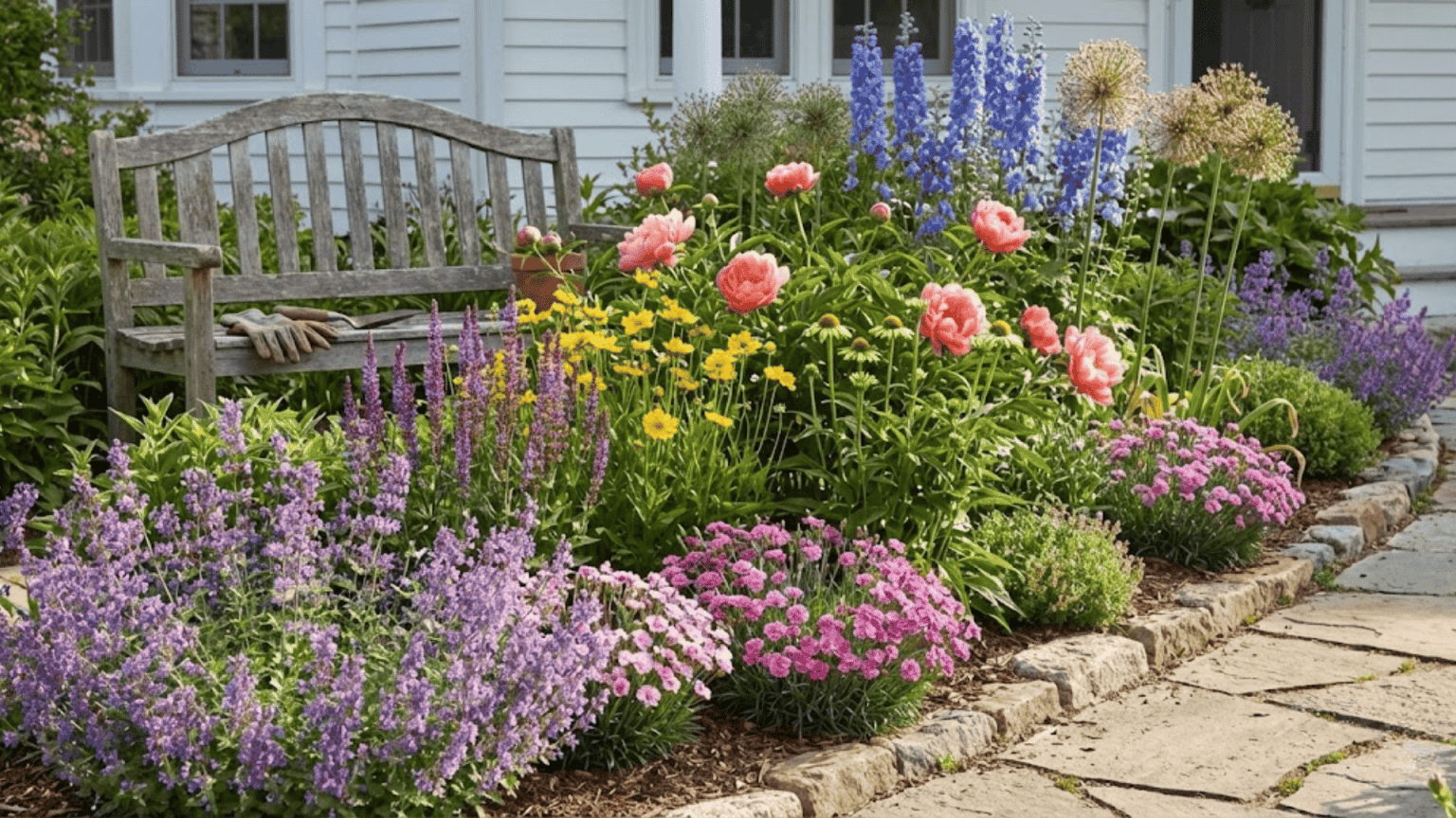 Layout Perennial Flower Garden Design Plans for Every Yard - Randy Lemmon
