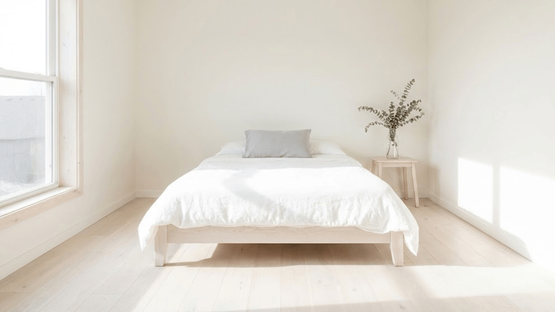 light focused layout with minimal furniture