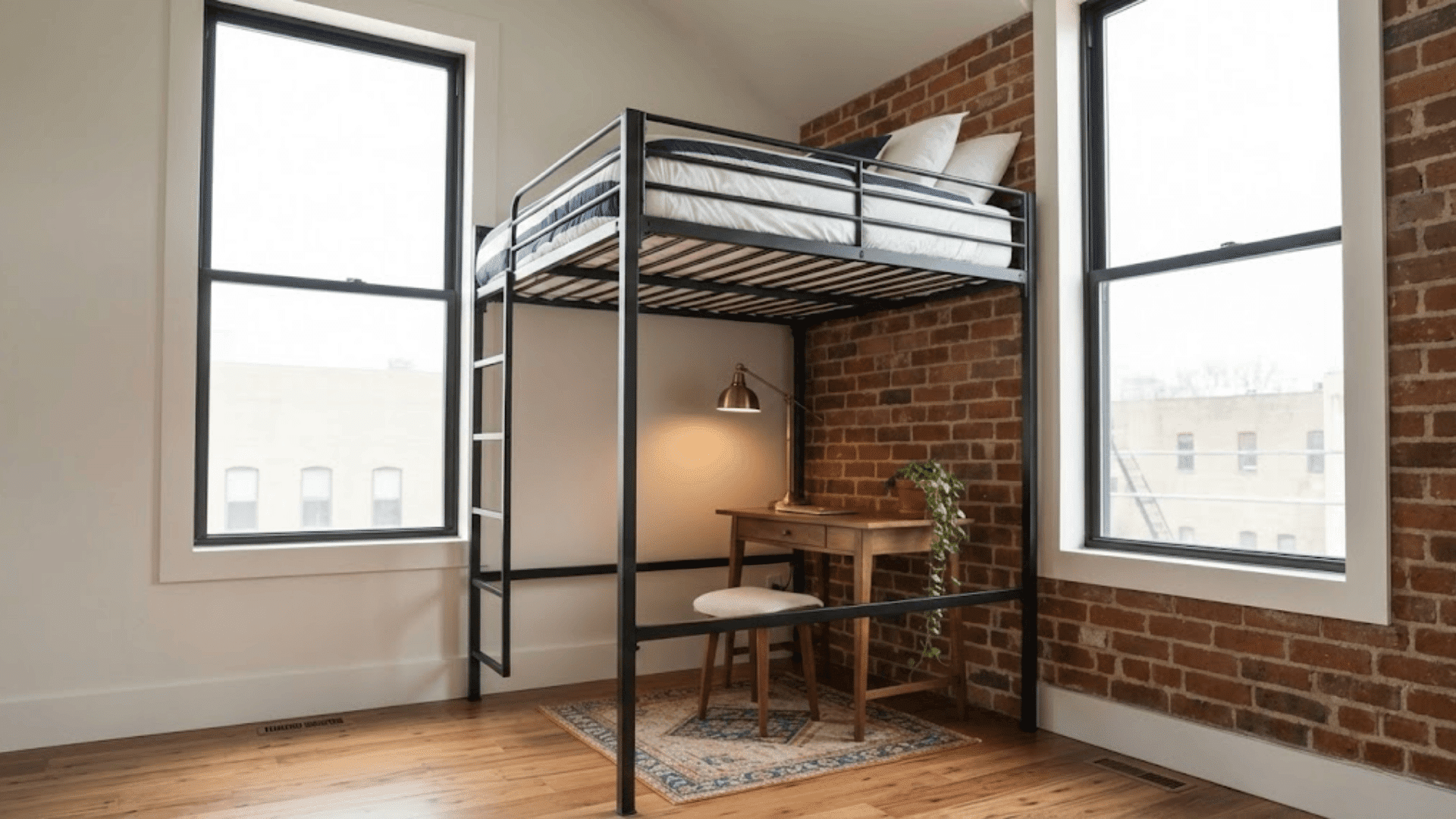 loft bed layout for vertical space