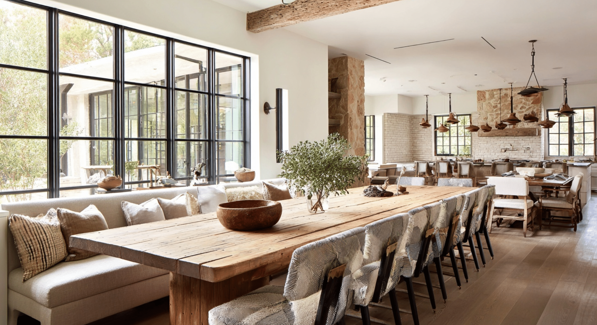 long dining tables for proportion