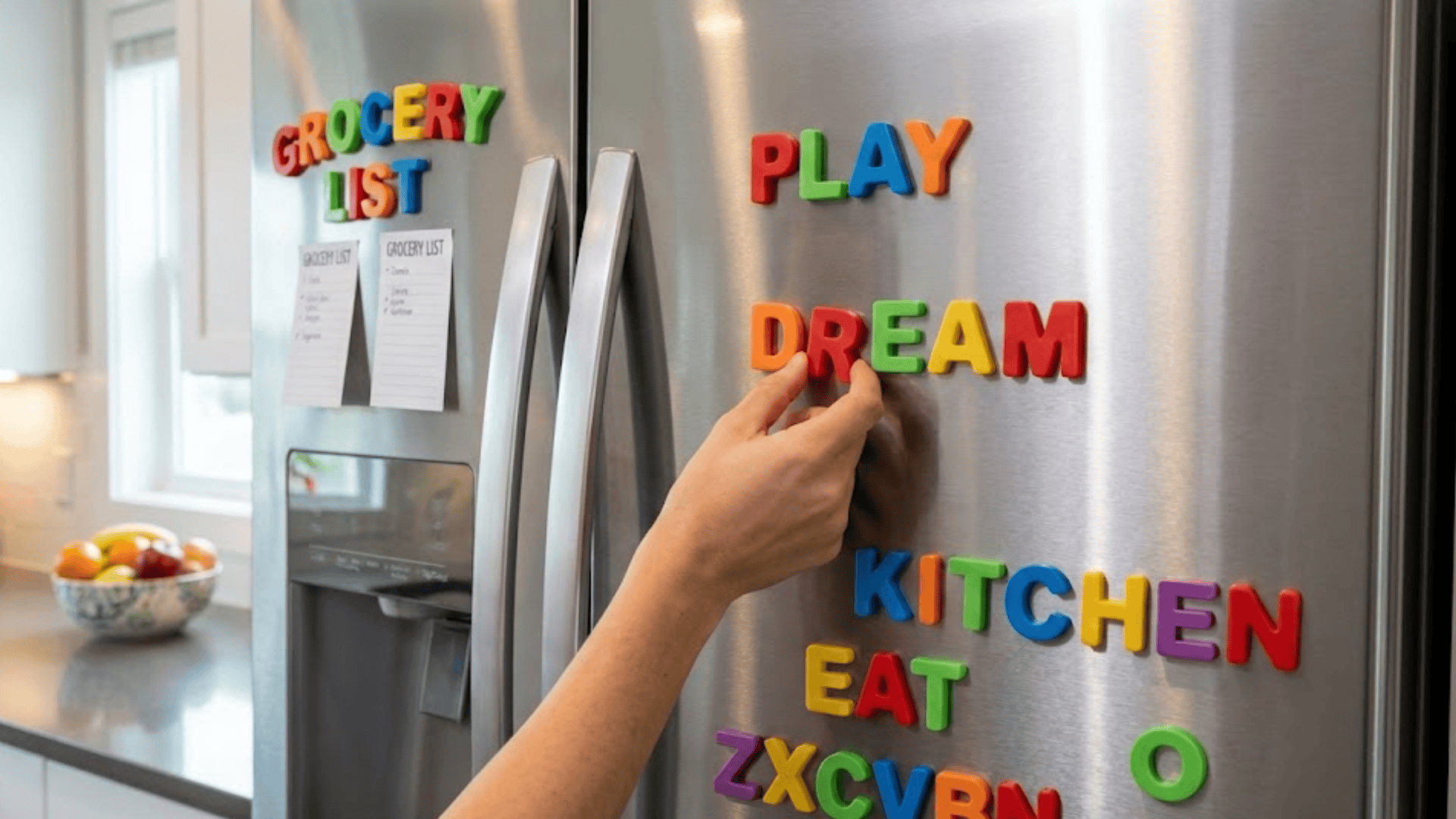 magnetic letter arrangements