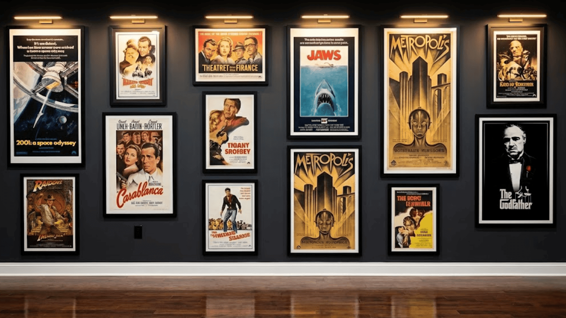 movie poster gallery wall