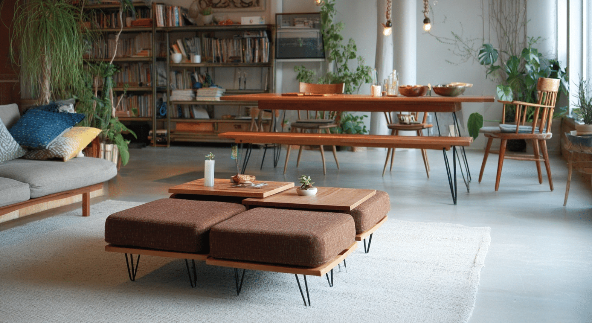 multi use furniture zones
