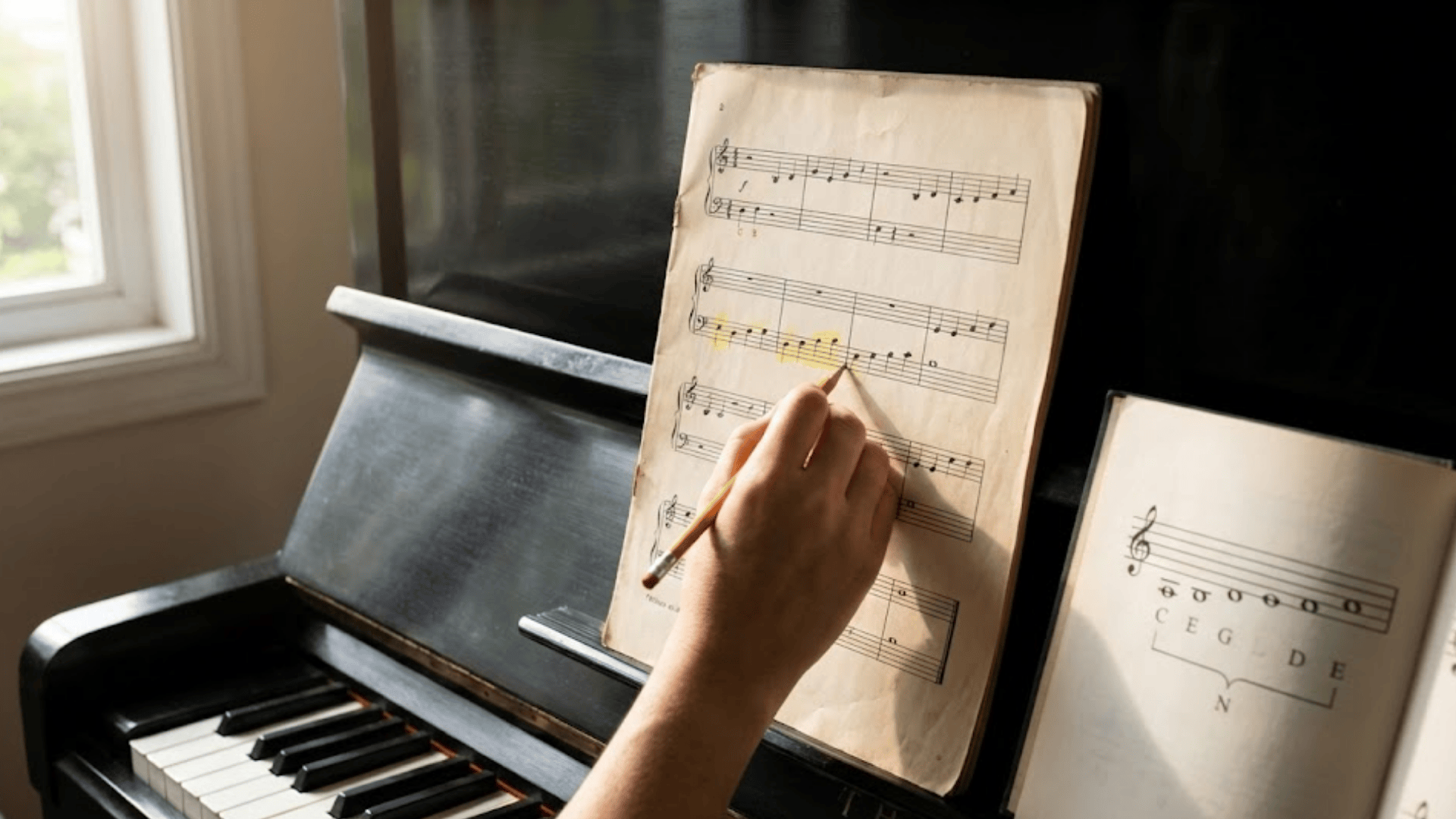 music sheet note messages
