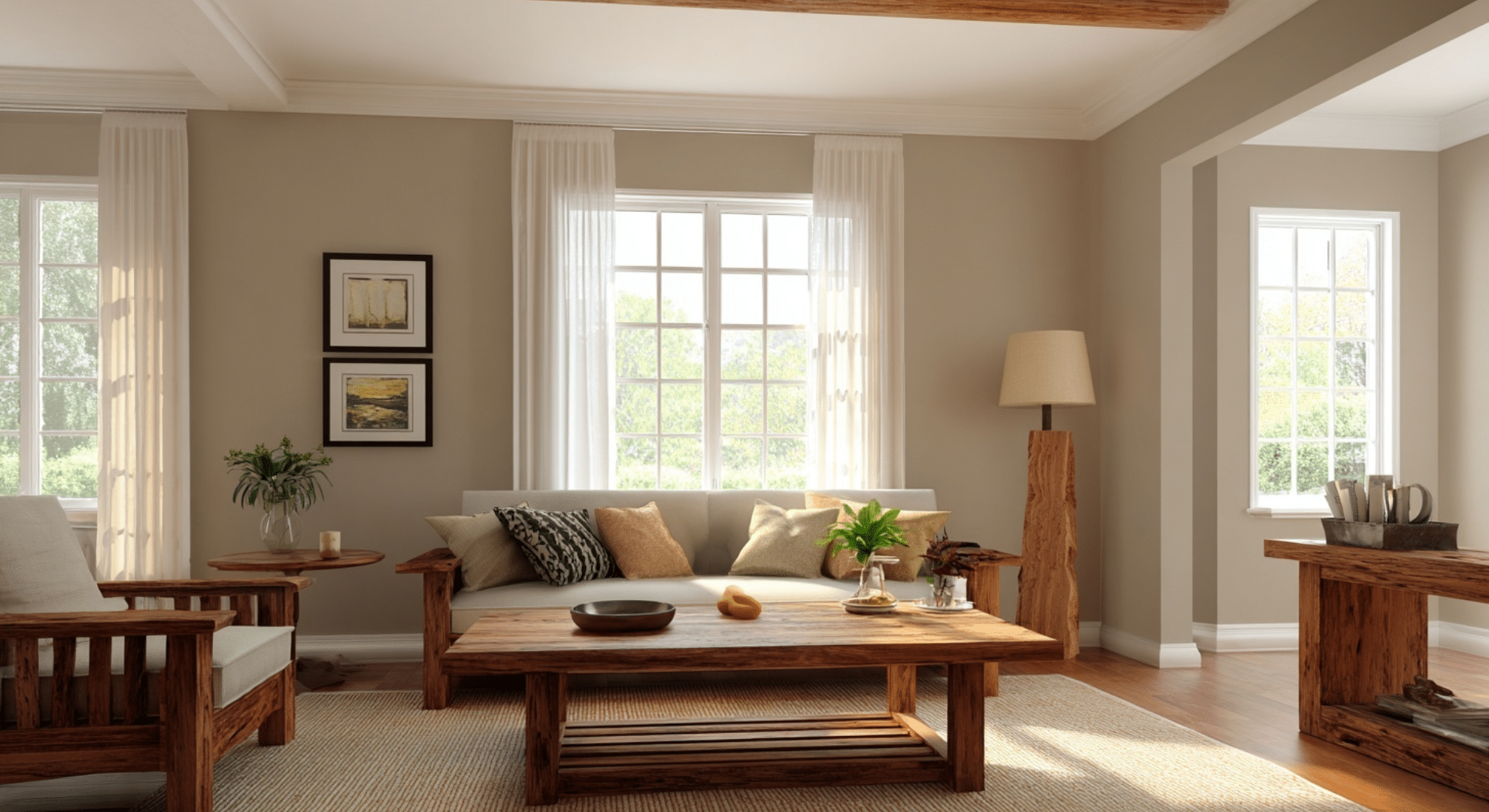 neutral walls with warm undertones
