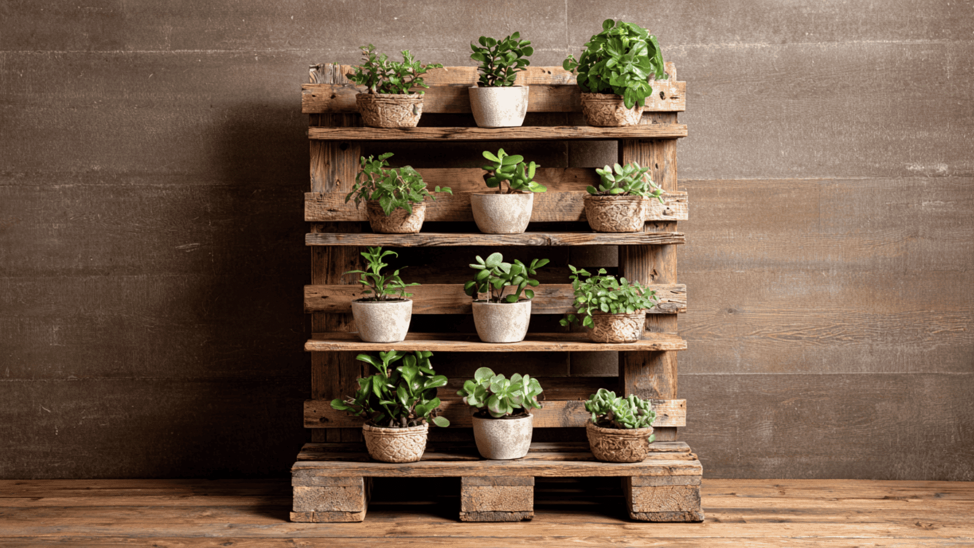 pallet plant stands