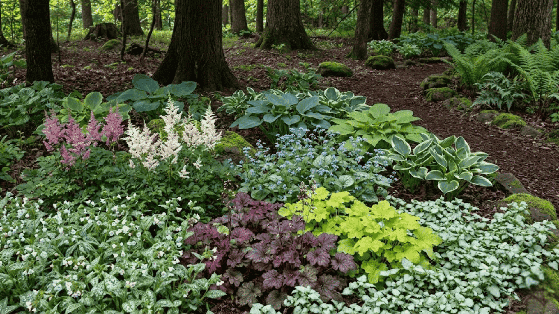 plan 3 shade perennial garden
