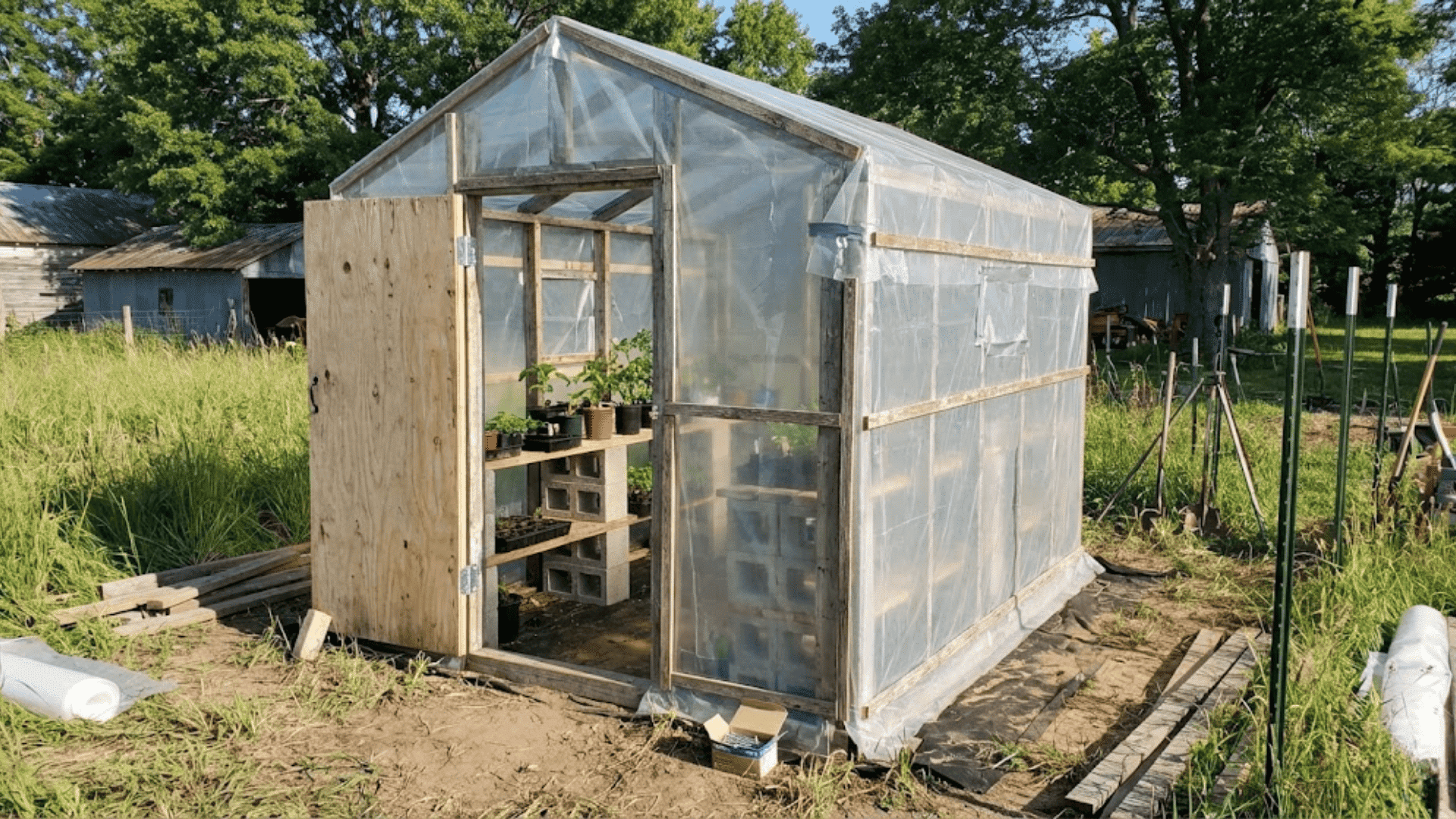 plastic sheeting greenhouse