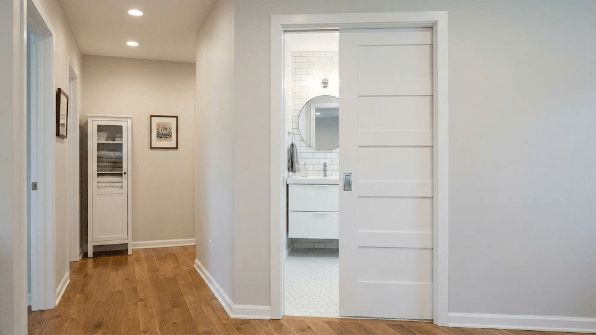 pocket or sliding bathroom door