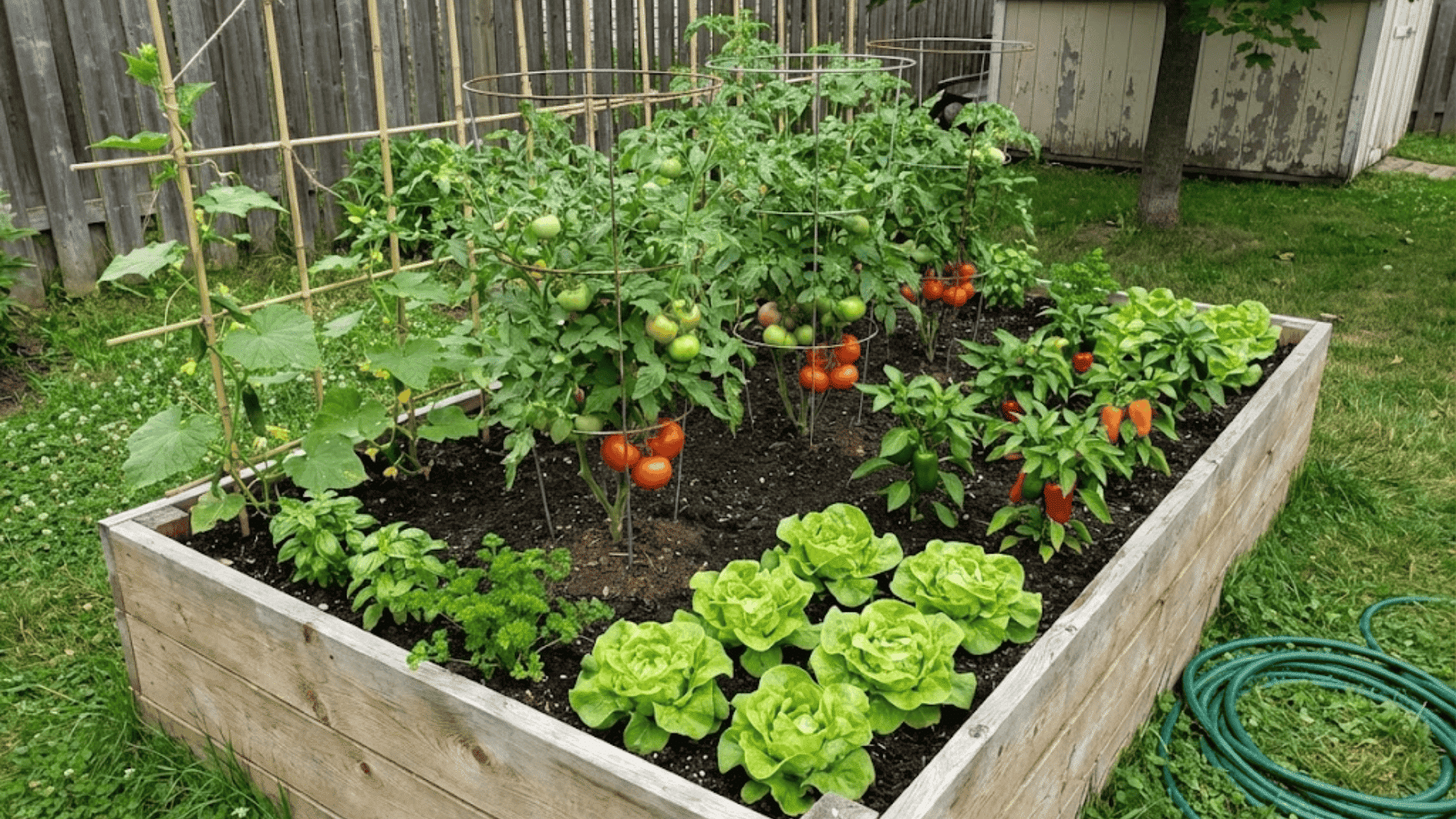 raised bed garden layout