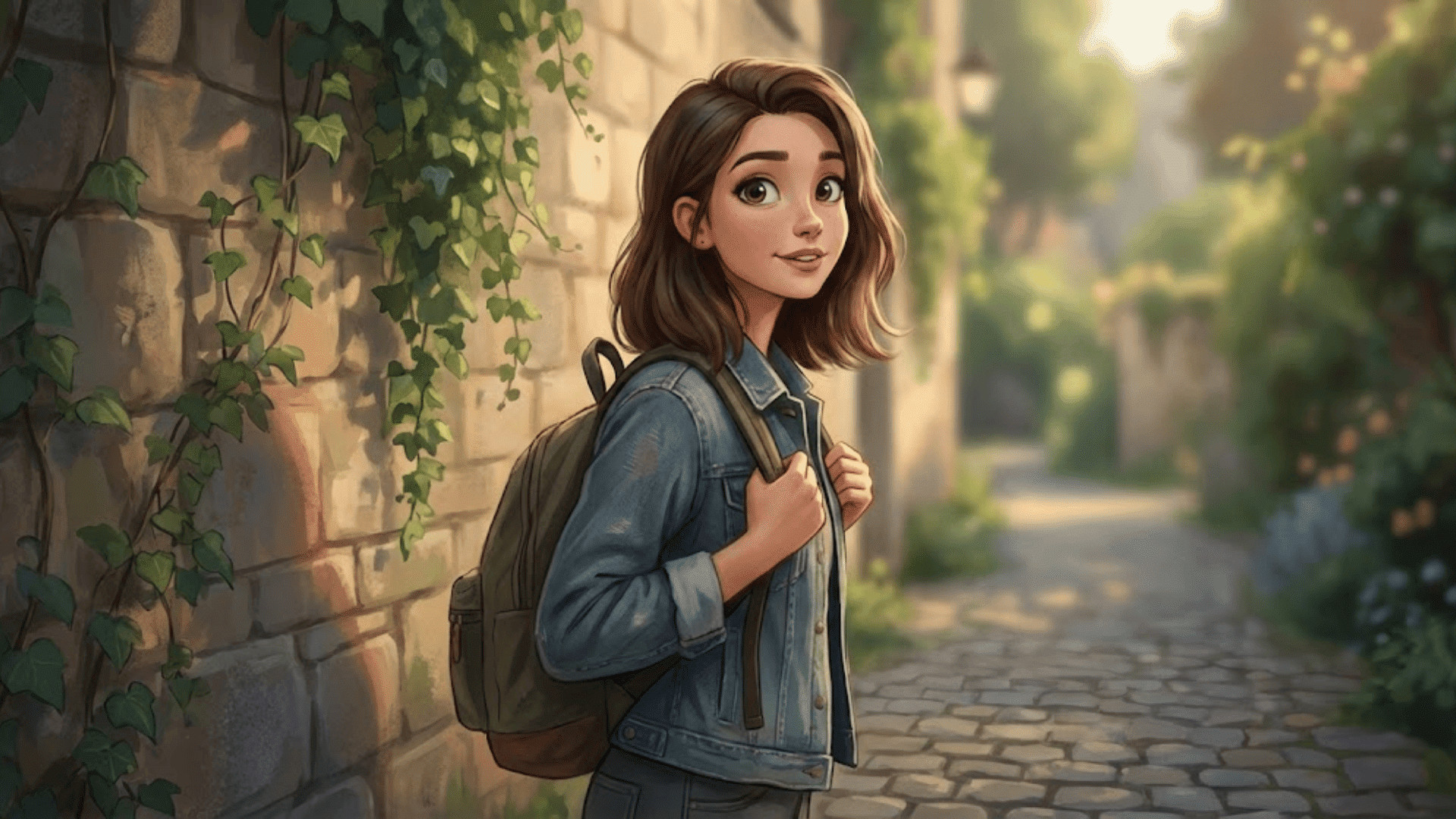 realistic cartoon style