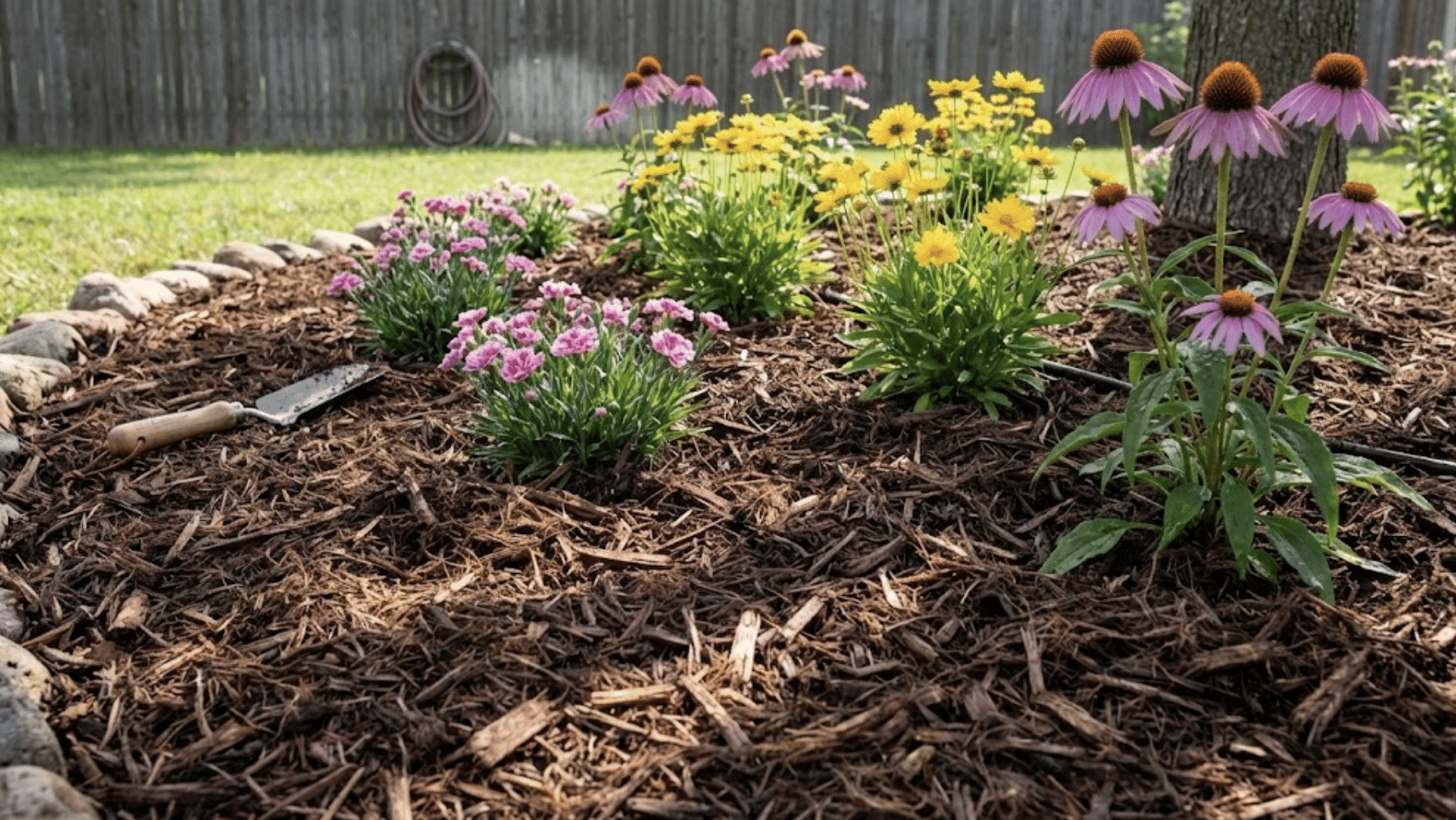 shredded hardwood mulch