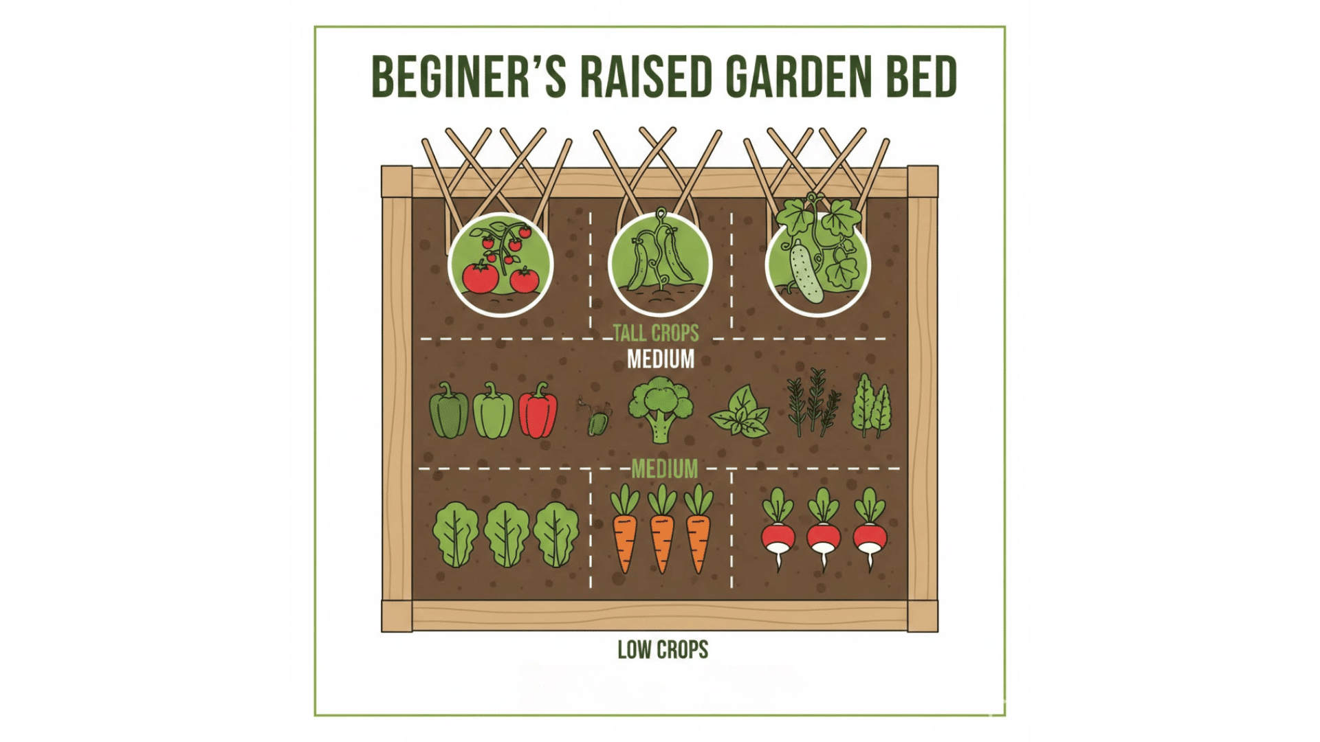 simple raised bed layout best for beginners