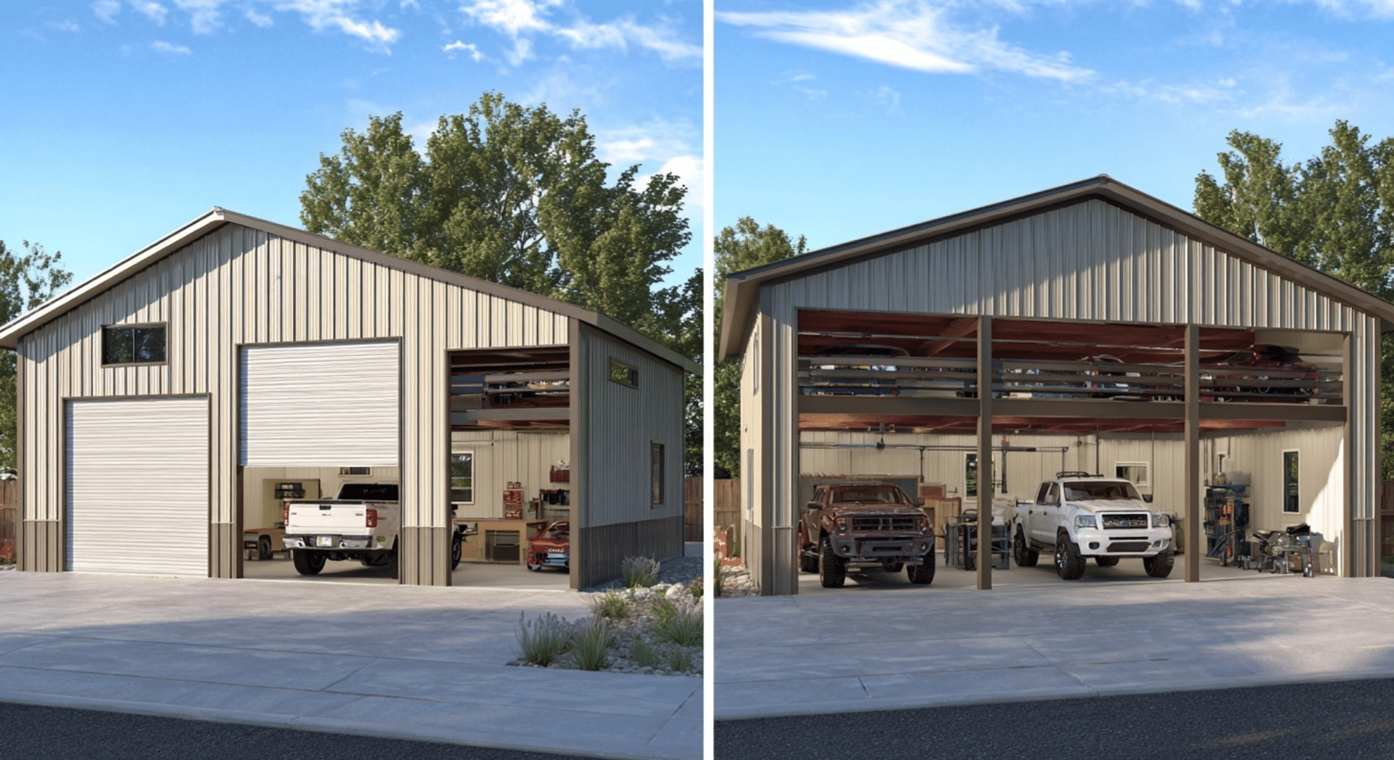 single bay vs multi bay garage layouts