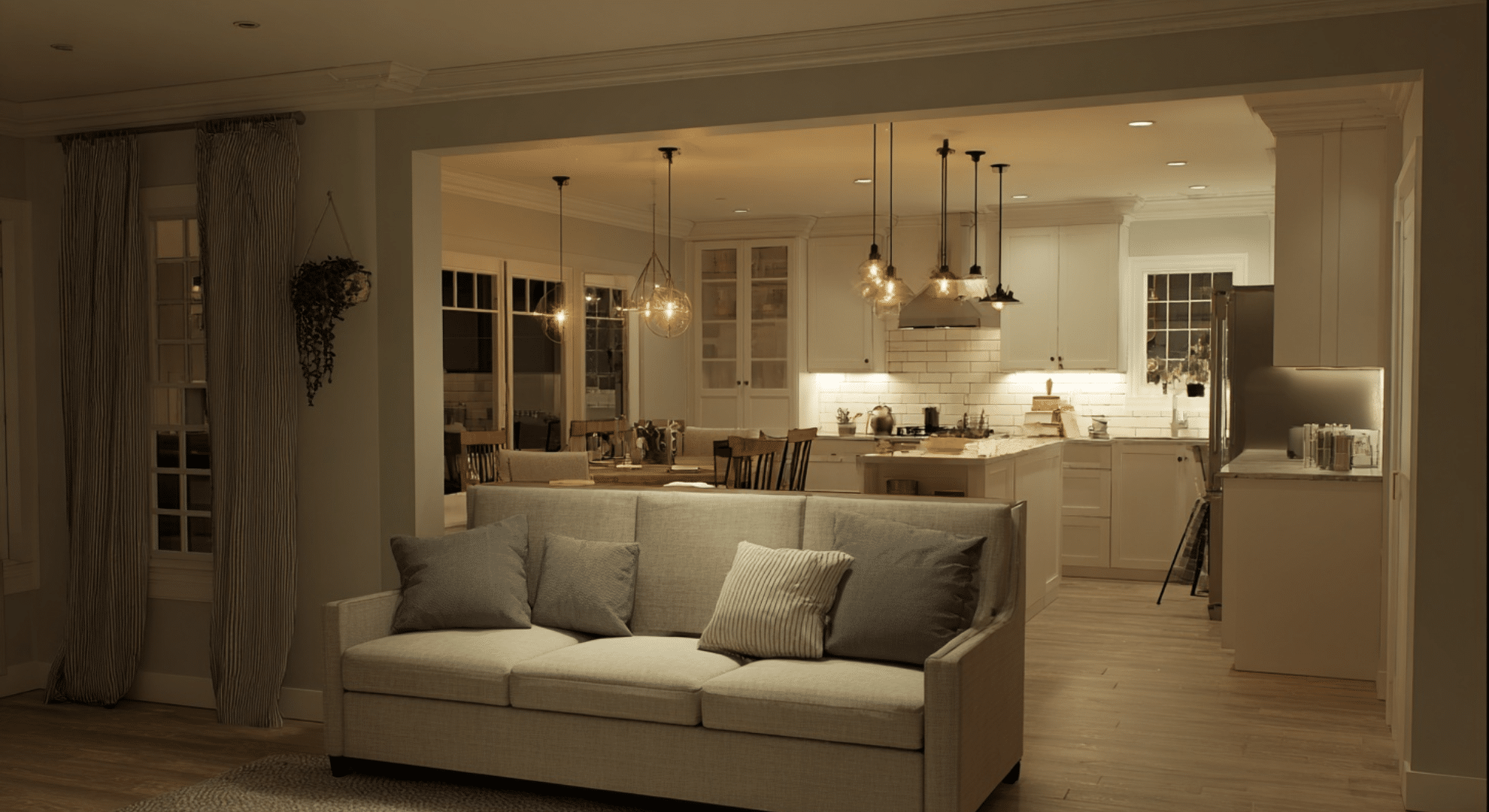 sofa first living zone layout