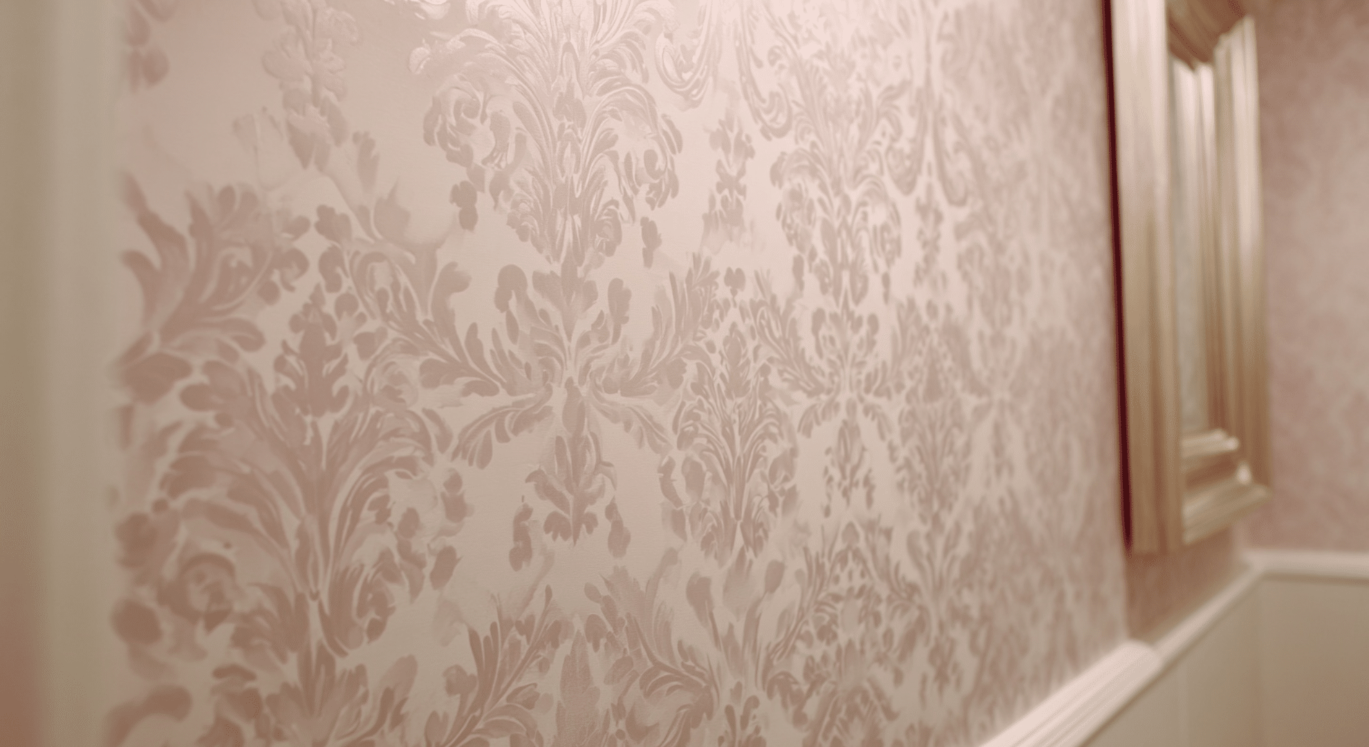 soft patterned wallpaper in small doses
