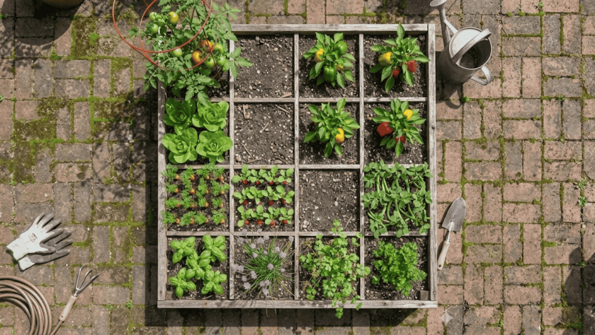 square foot garden layout