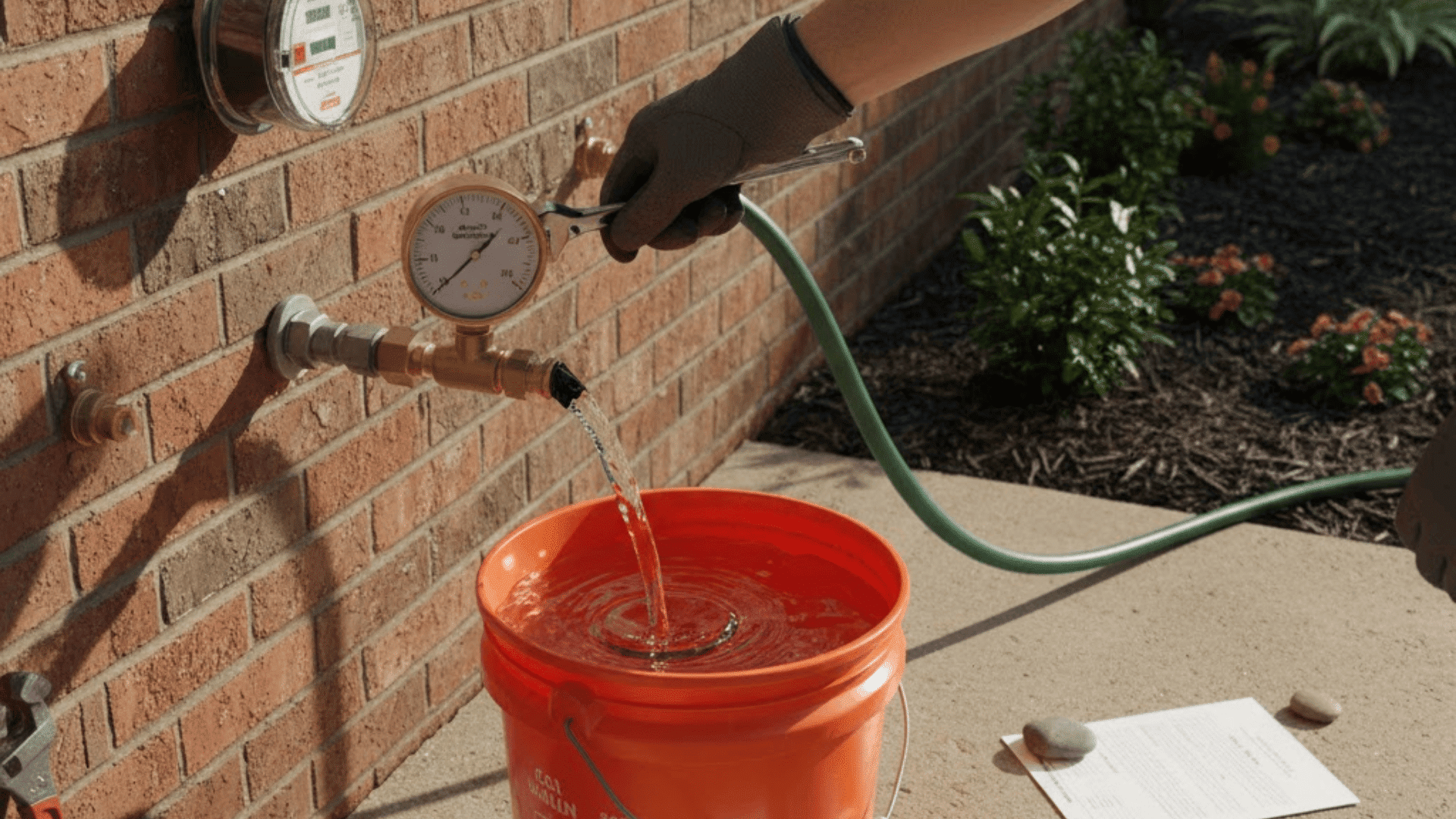 step 2 identify water source and test pressure