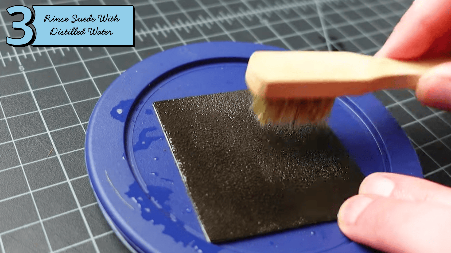 step 3 rinse and remove cleaner residue