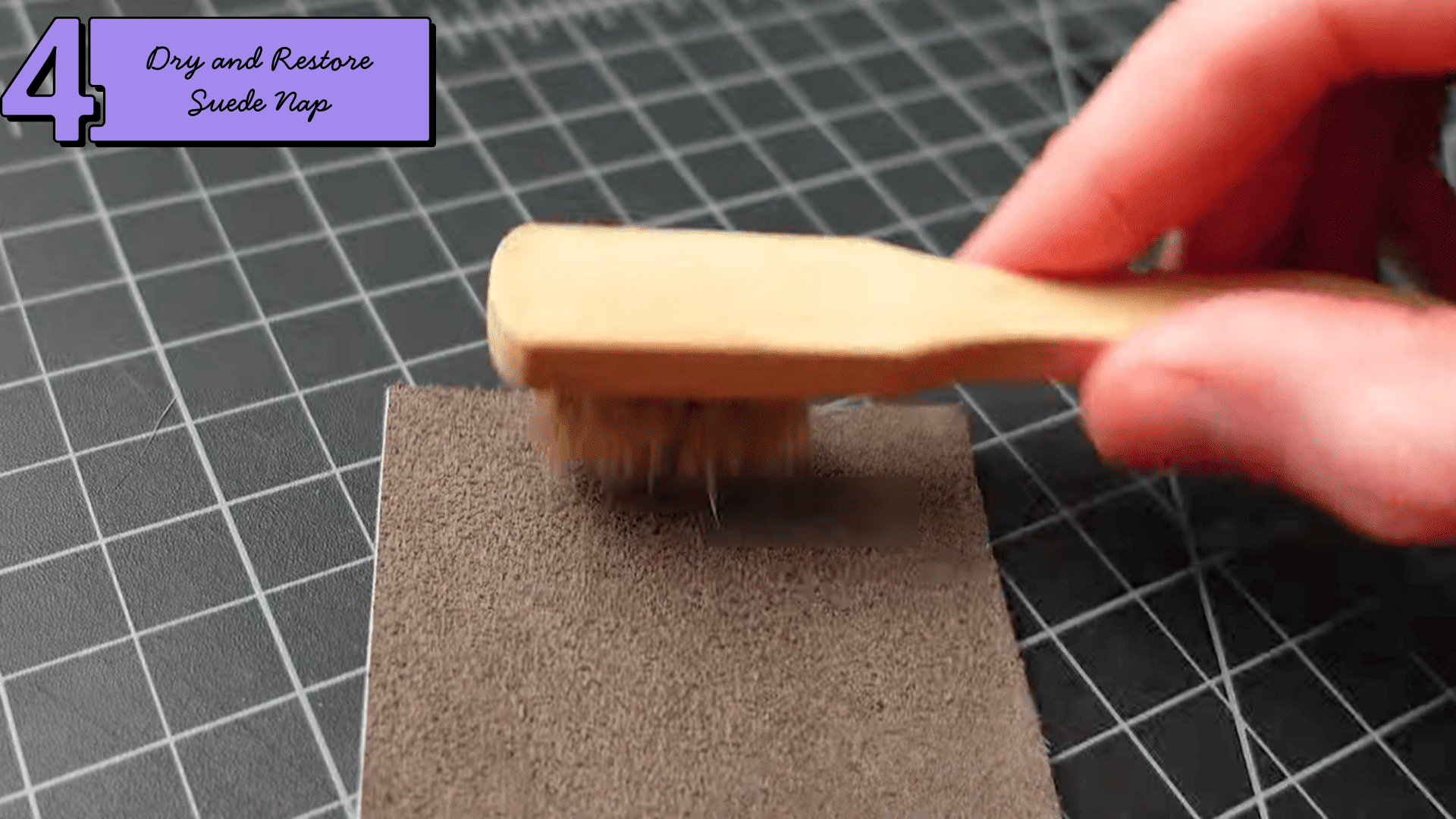 step 4 dry and restore the nap