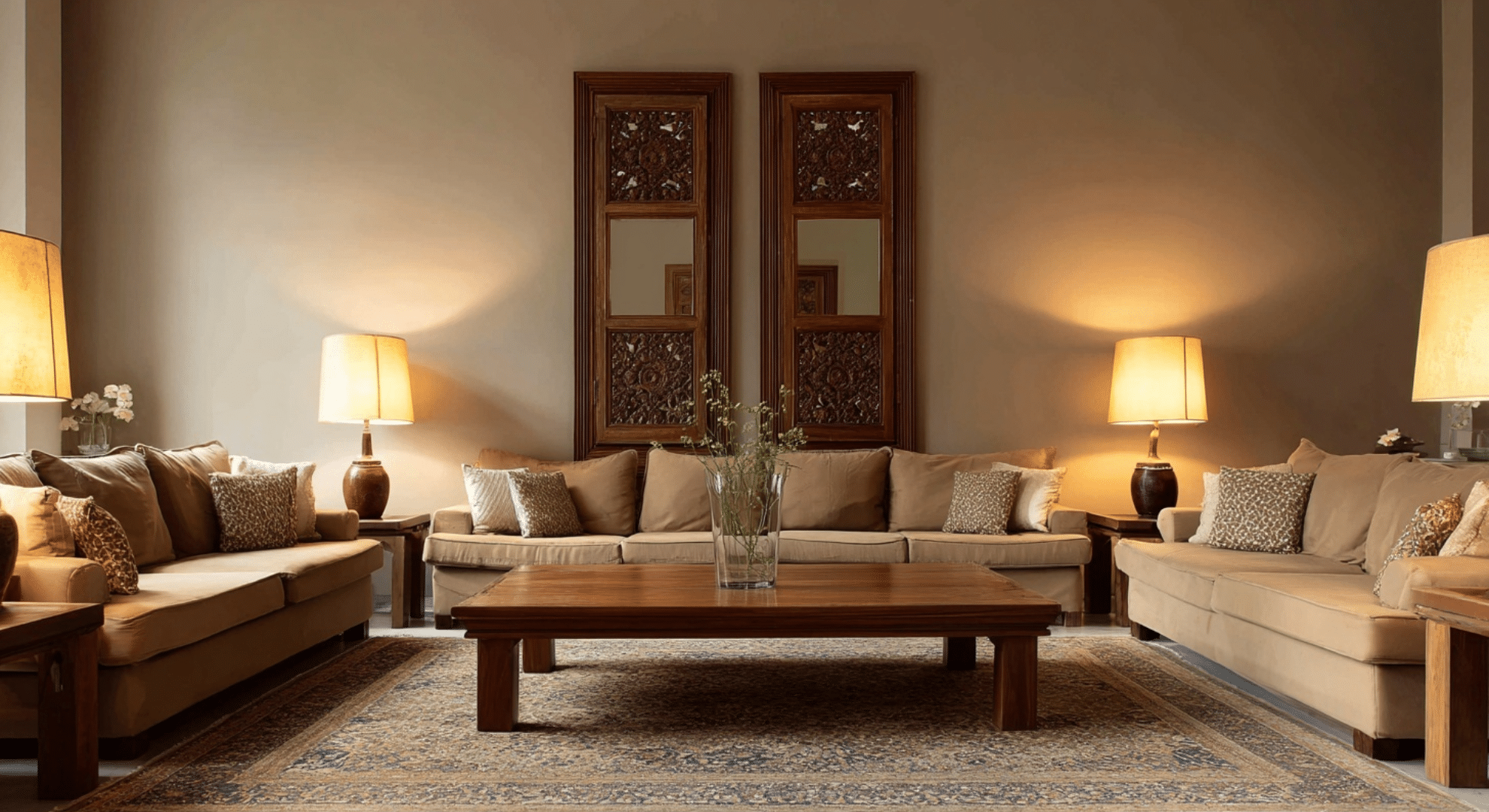 symmetry based layouts in big rooms