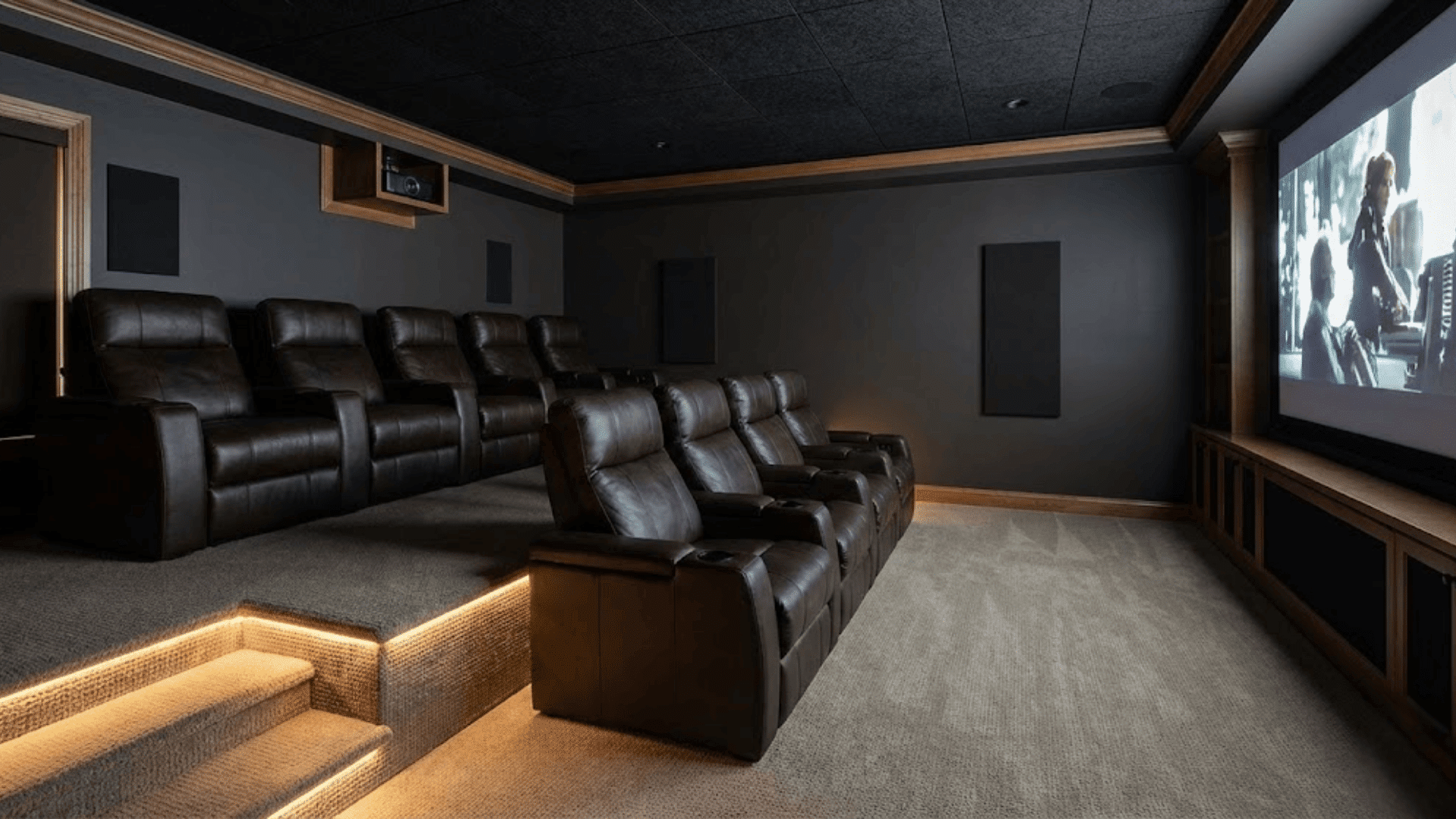 tiered seating or raised platforms