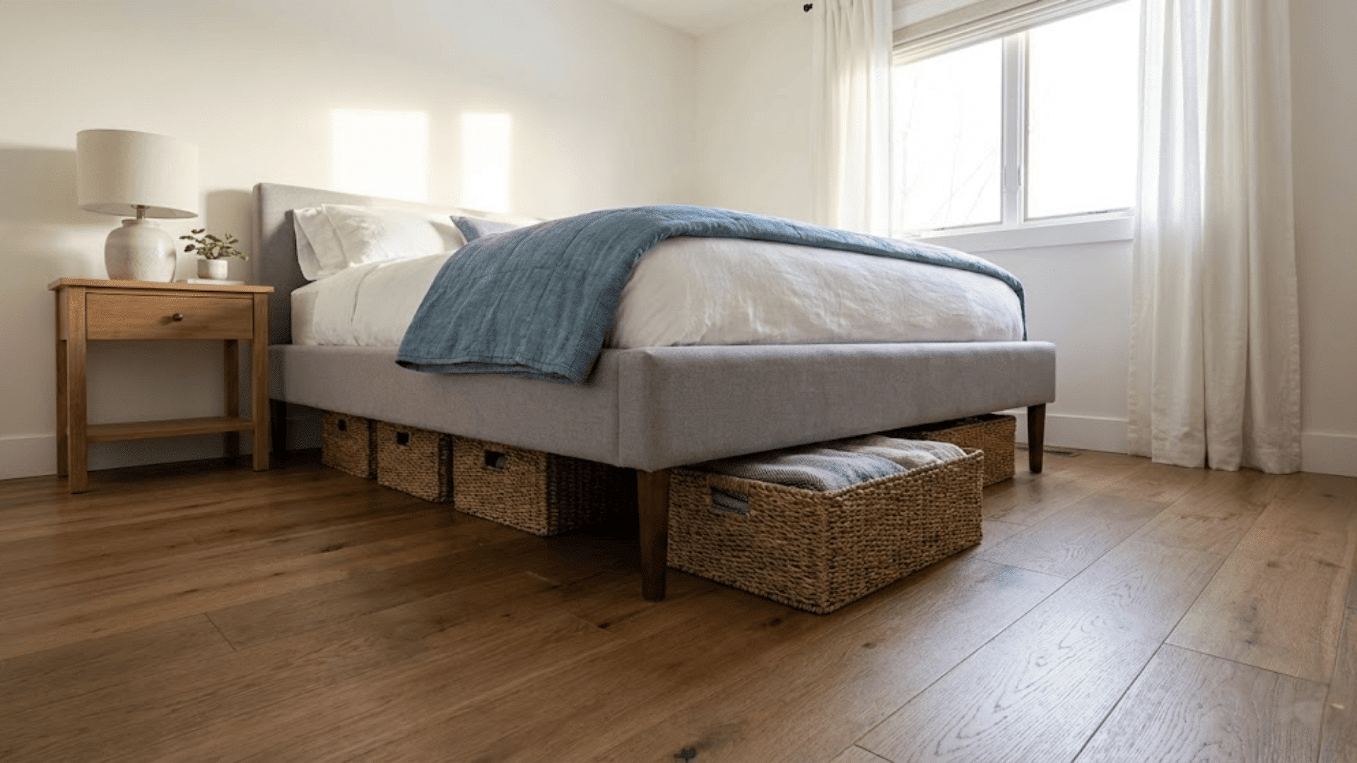 under bed storage layout