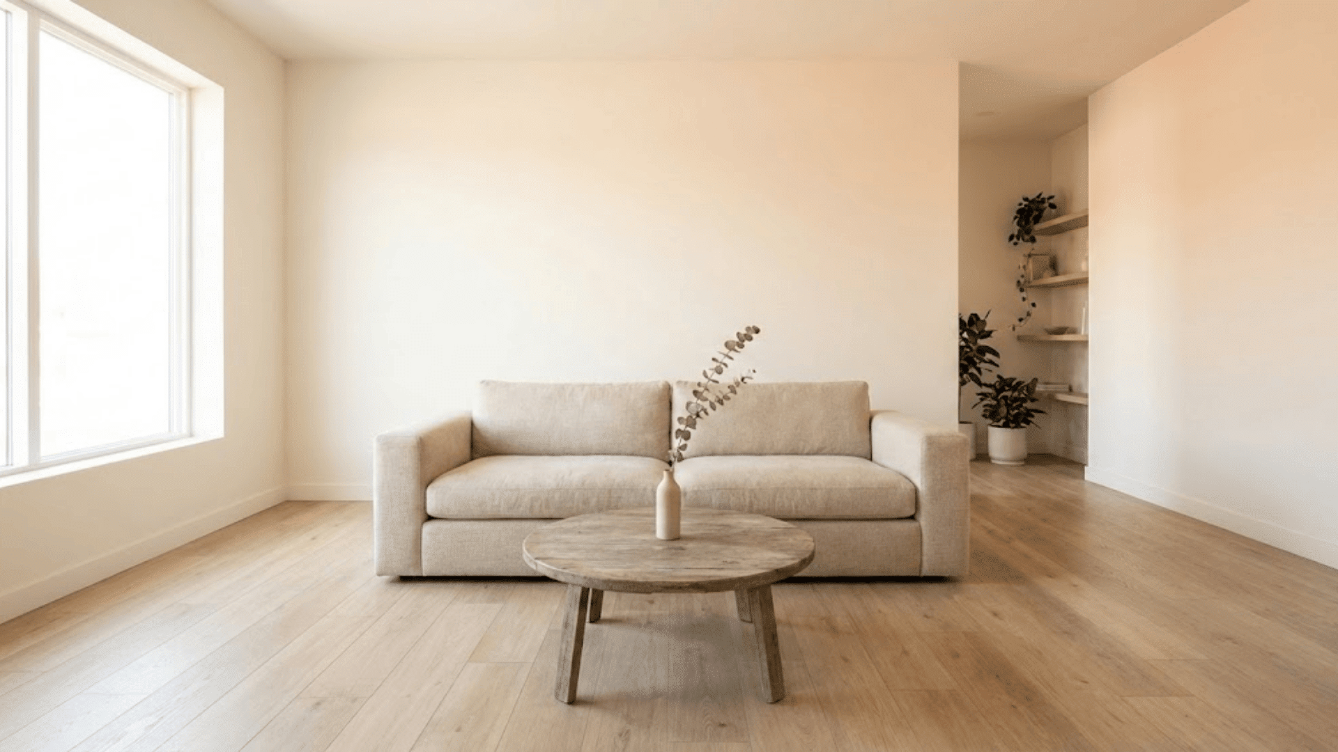 warm neutral wall colors that soften the space