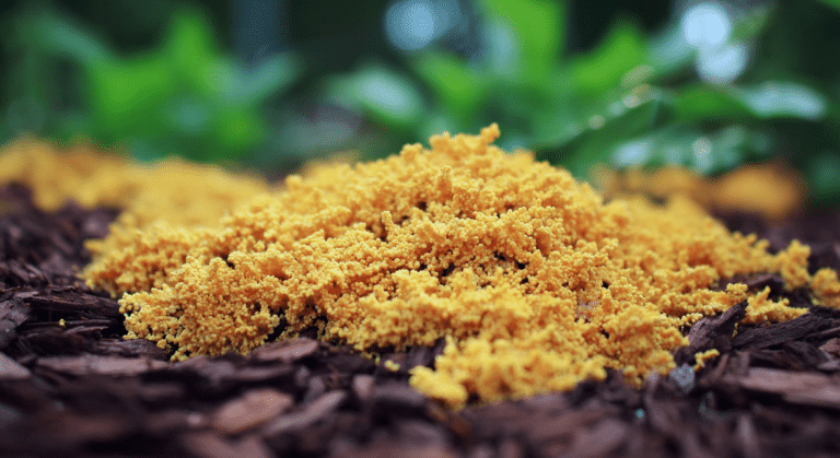 yellow fungus on mulch what it really is