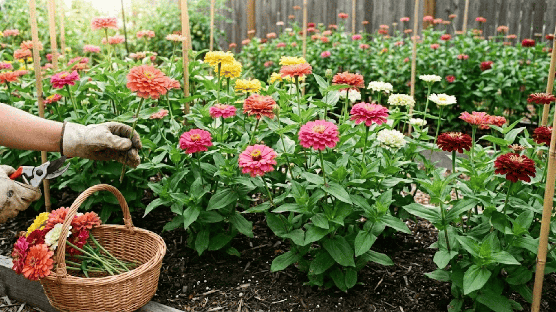 zinnias
