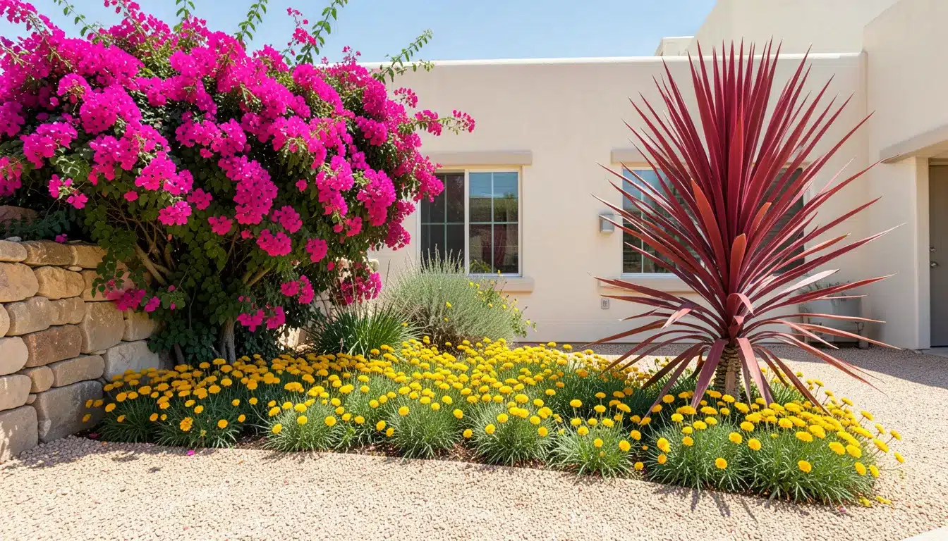 Color With Flowering Desert Plants